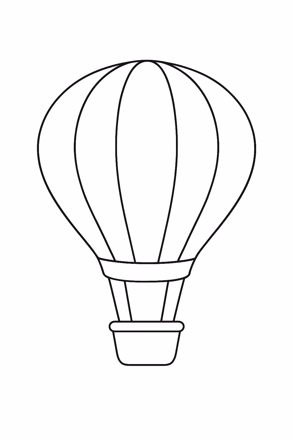 Desnho de balao para colorir — desenho para imprimir