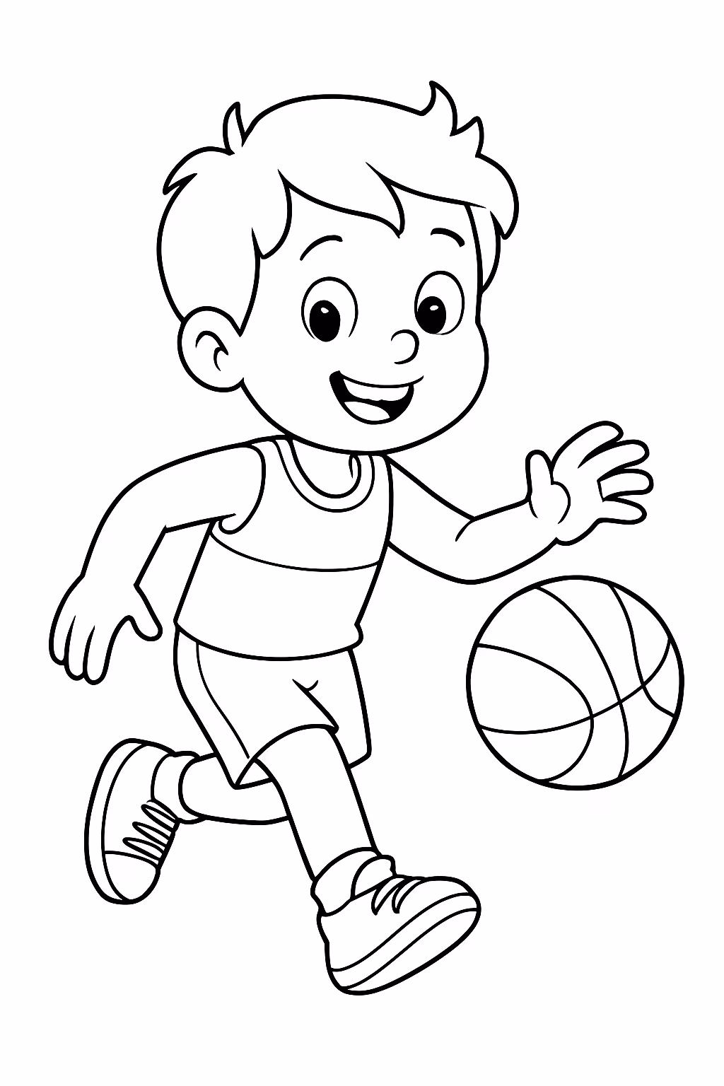 Desporto para colorir — desenho para imprimir