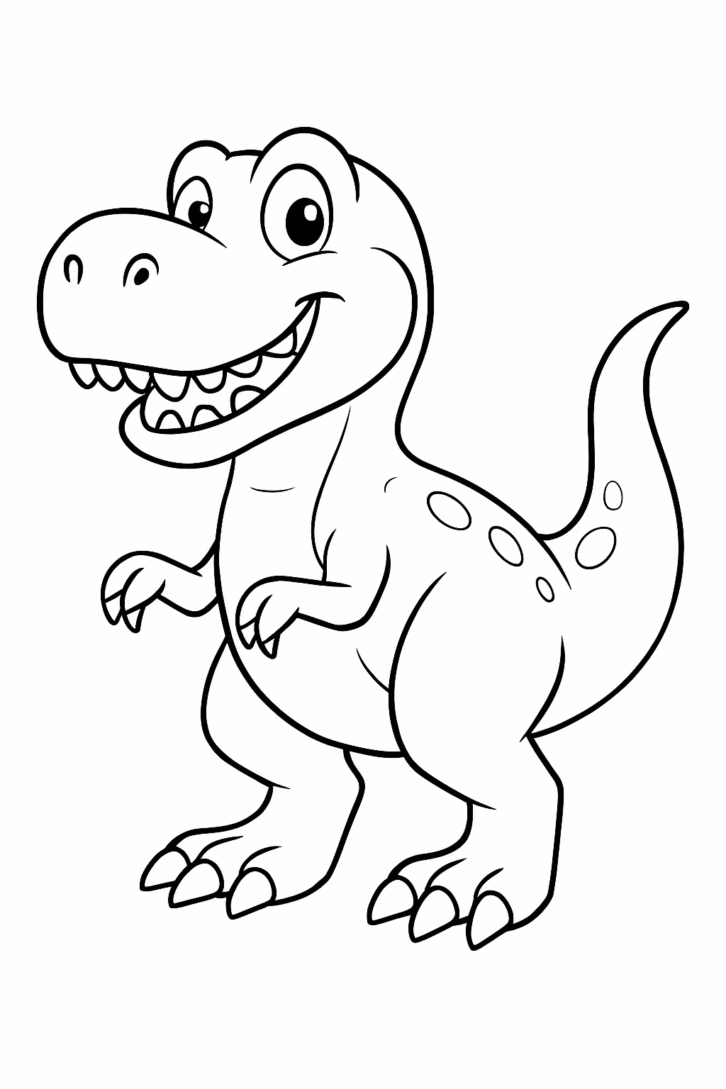 Dinossauro rex para colorir — desenho para imprimir