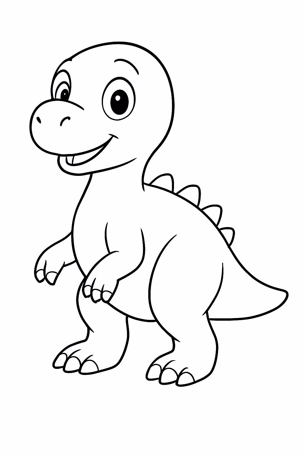 Dinossauro sem rabo para colorir — desenho para imprimir