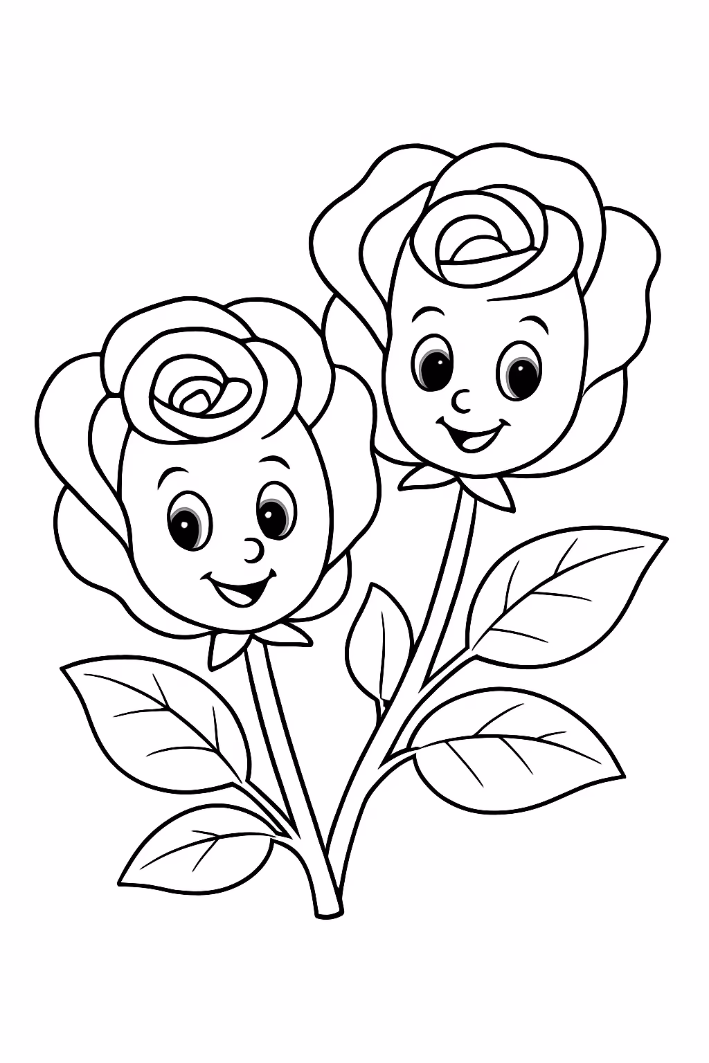 Dos rosa para colorir — desenho para imprimir