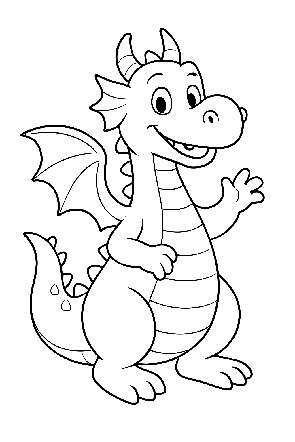 Draao para colorir — desenho para imprimir