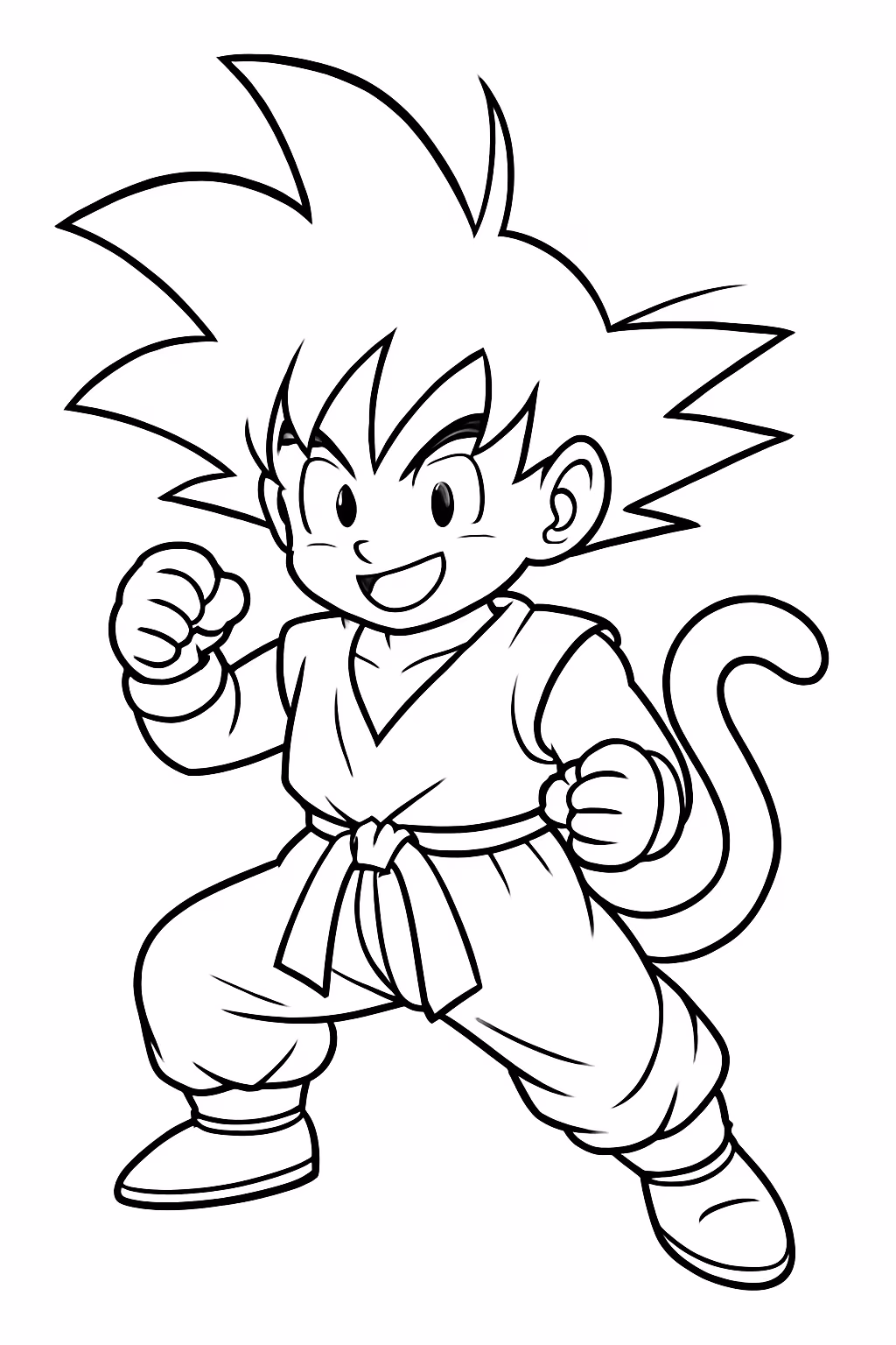 Dragon ball super para colorir — desenho para imprimir