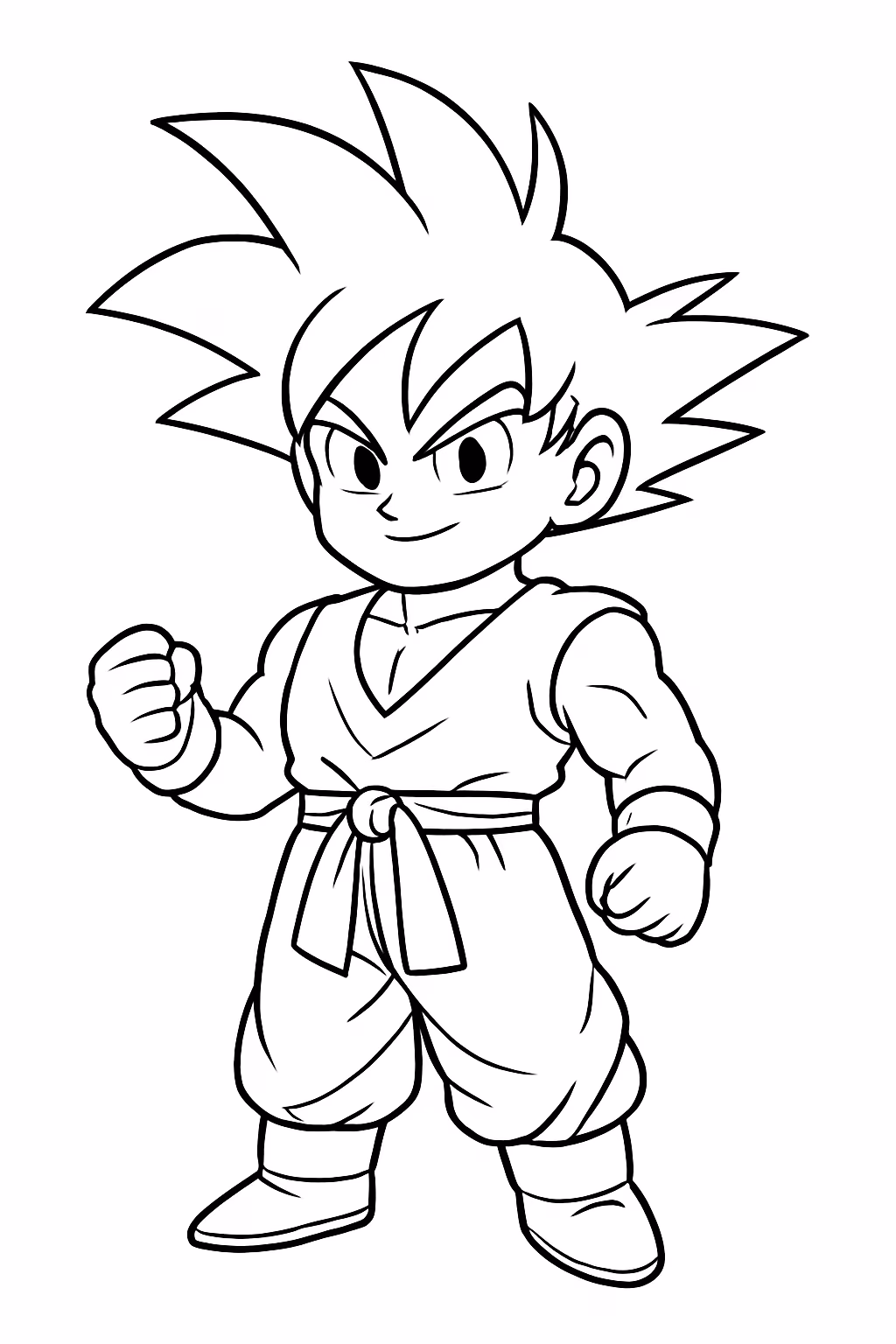 Dragon ball z para colorir — desenho para imprimir