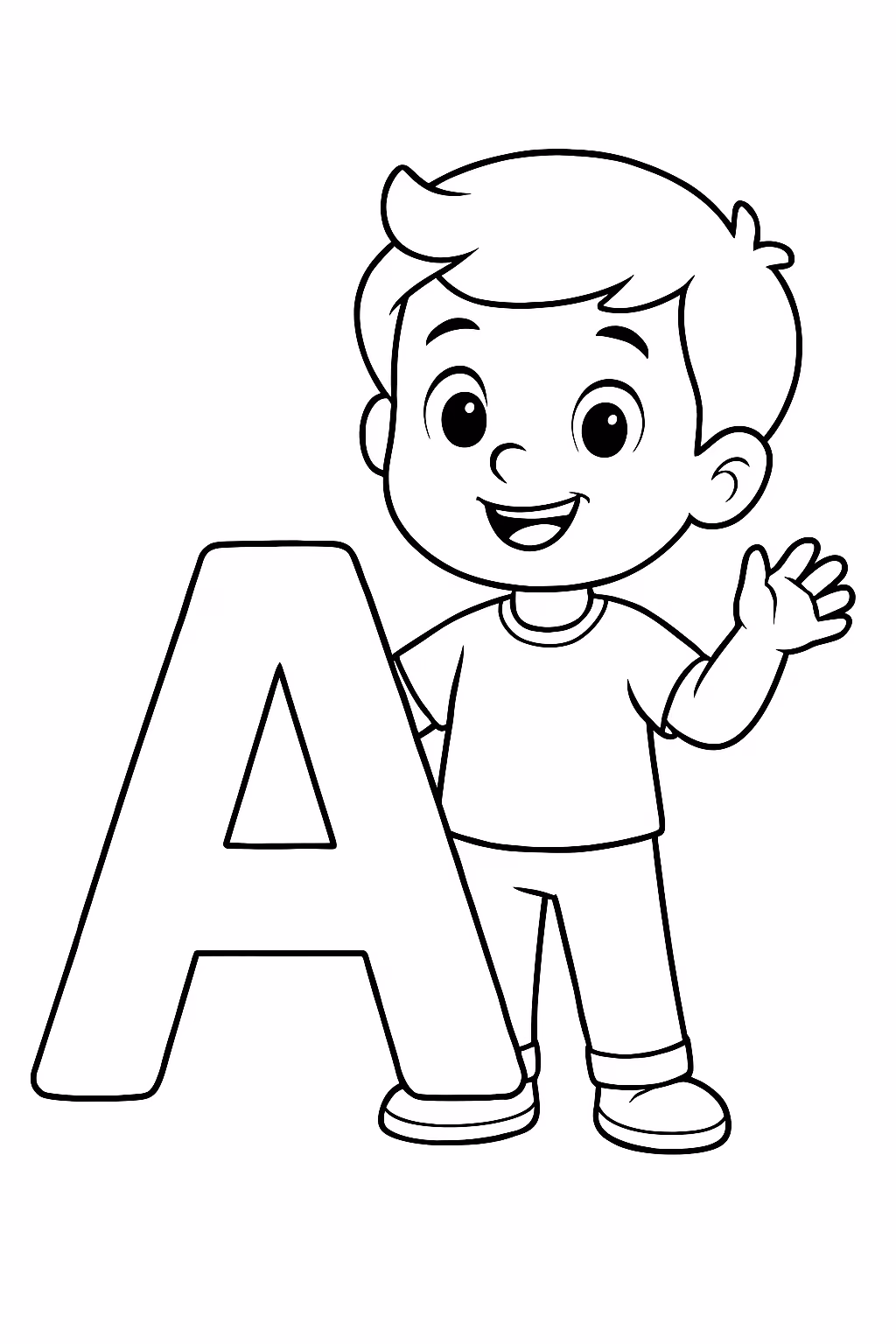 Educativo para colorir — desenho para imprimir