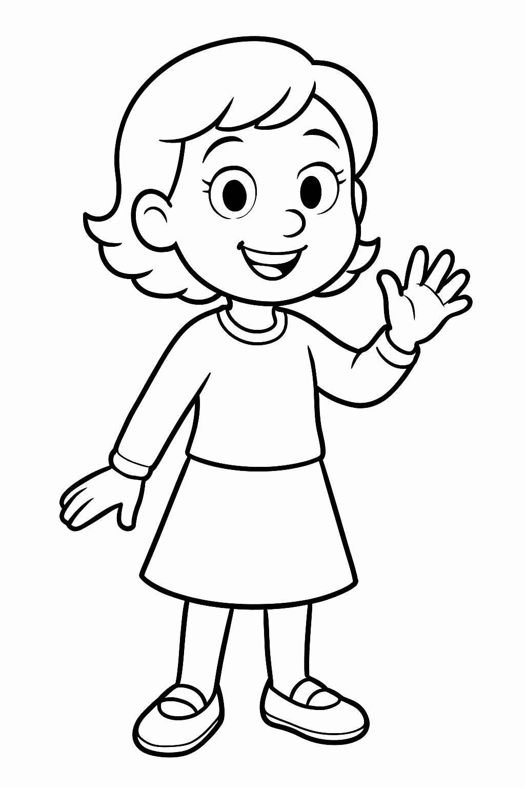 Ellen para colorir — desenho para imprimir