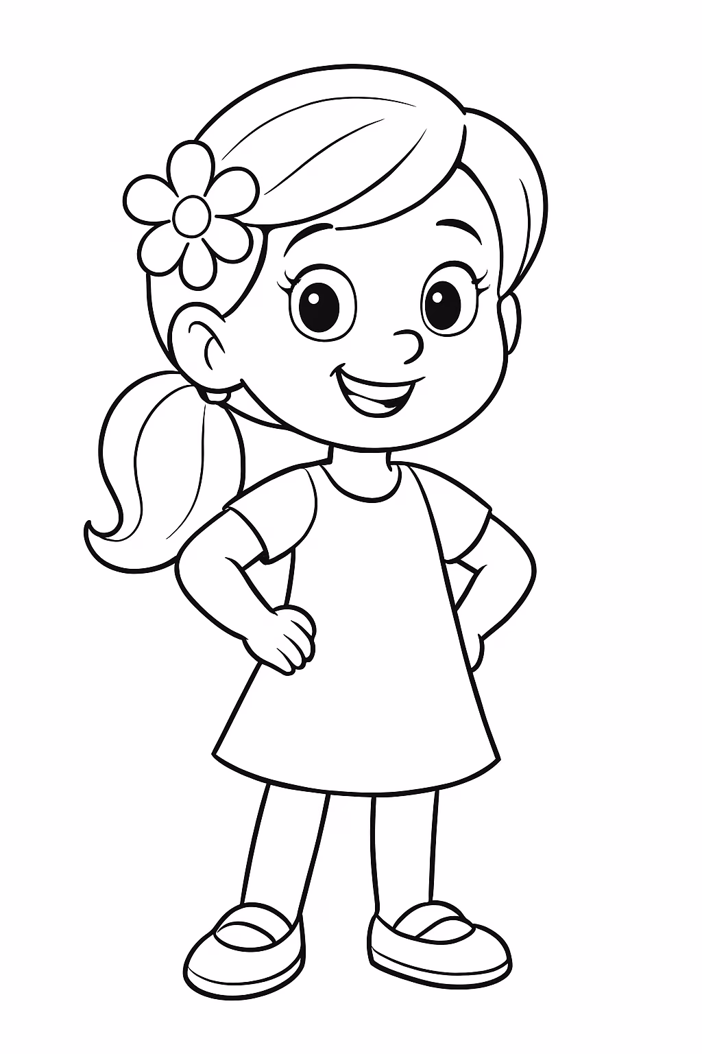 Emilly para colorir — desenho para imprimir