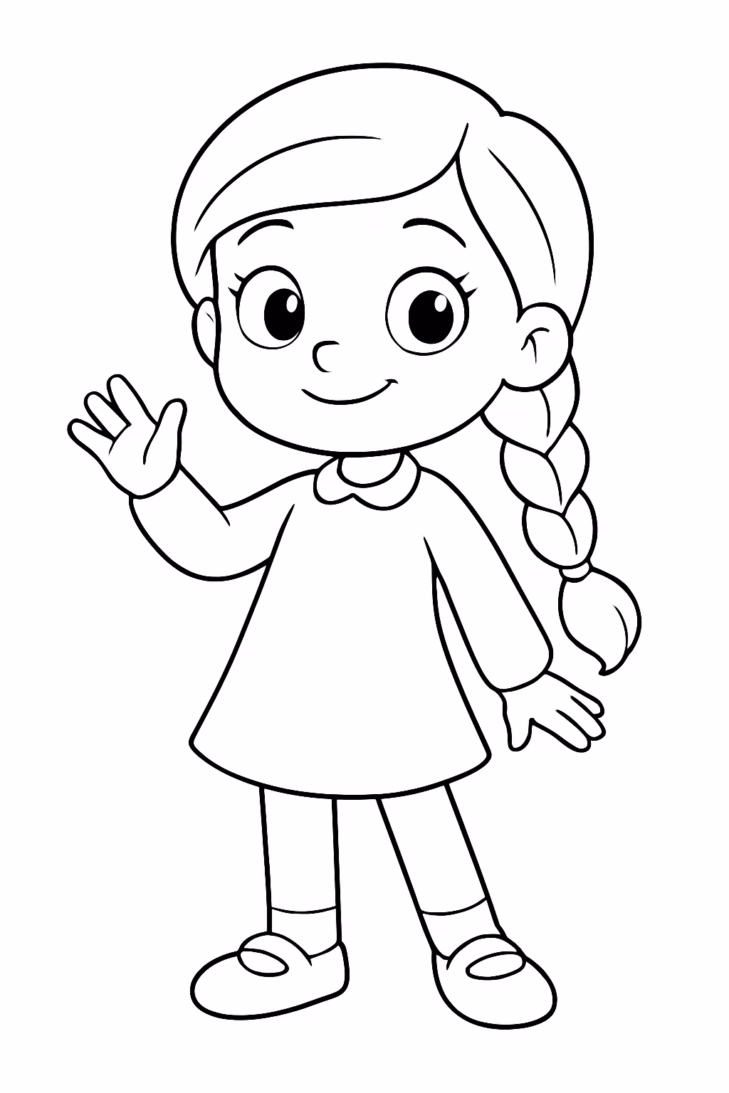 Emily vik para colorir — desenho para imprimir