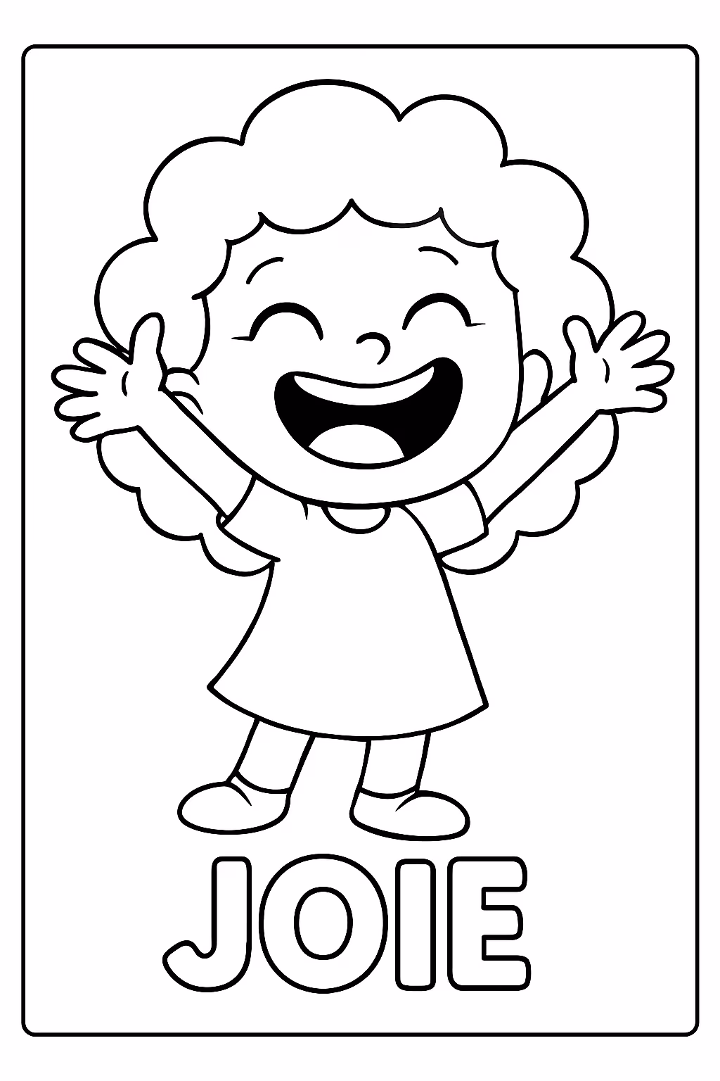 Emocoes divertida mente com o nome da emocao para colorir — desenho para imprimir