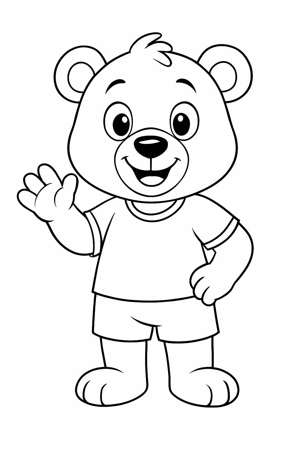 Escrito para colorir — desenho para imprimir