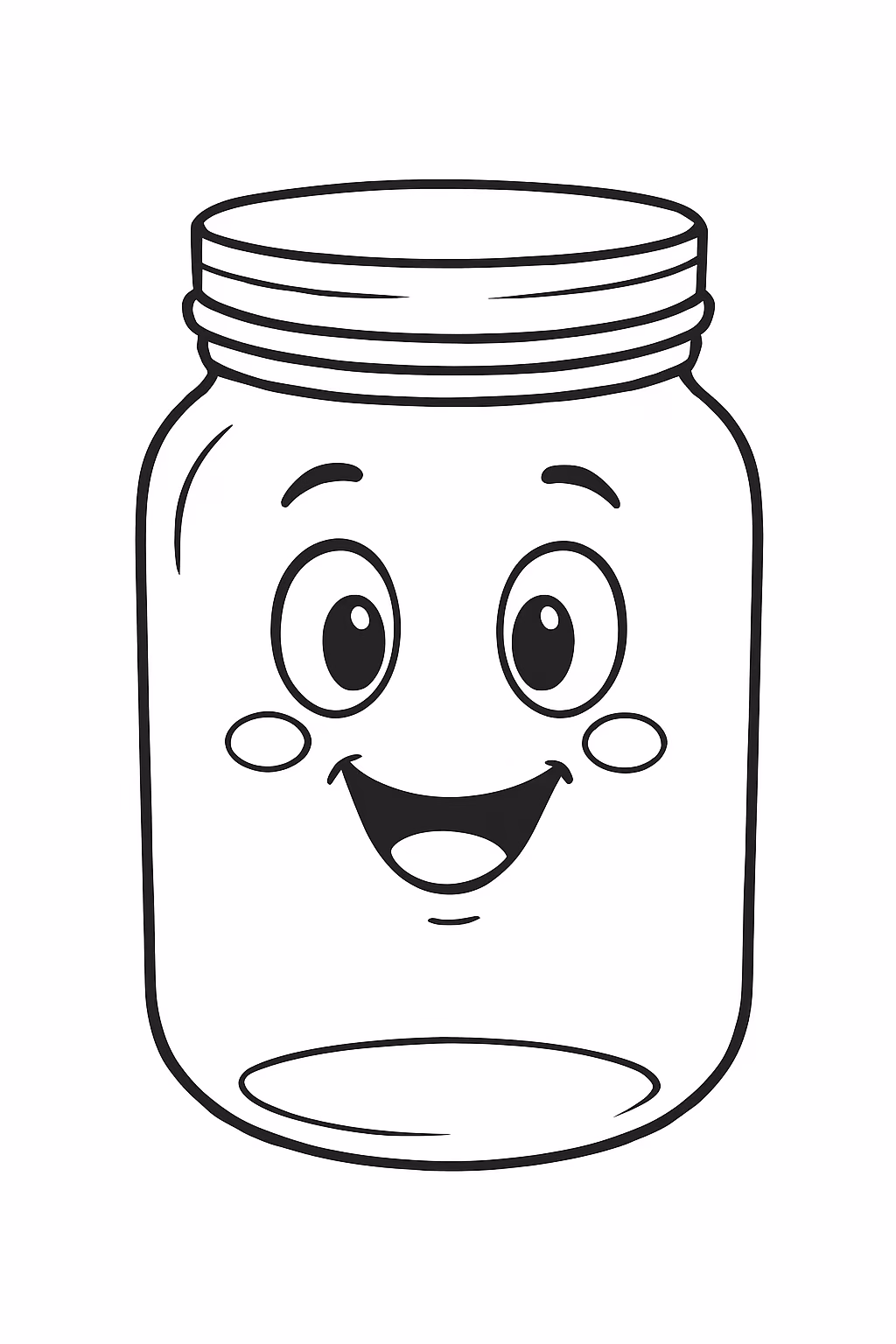 Etiquetas de potes para colorir — desenho para imprimir