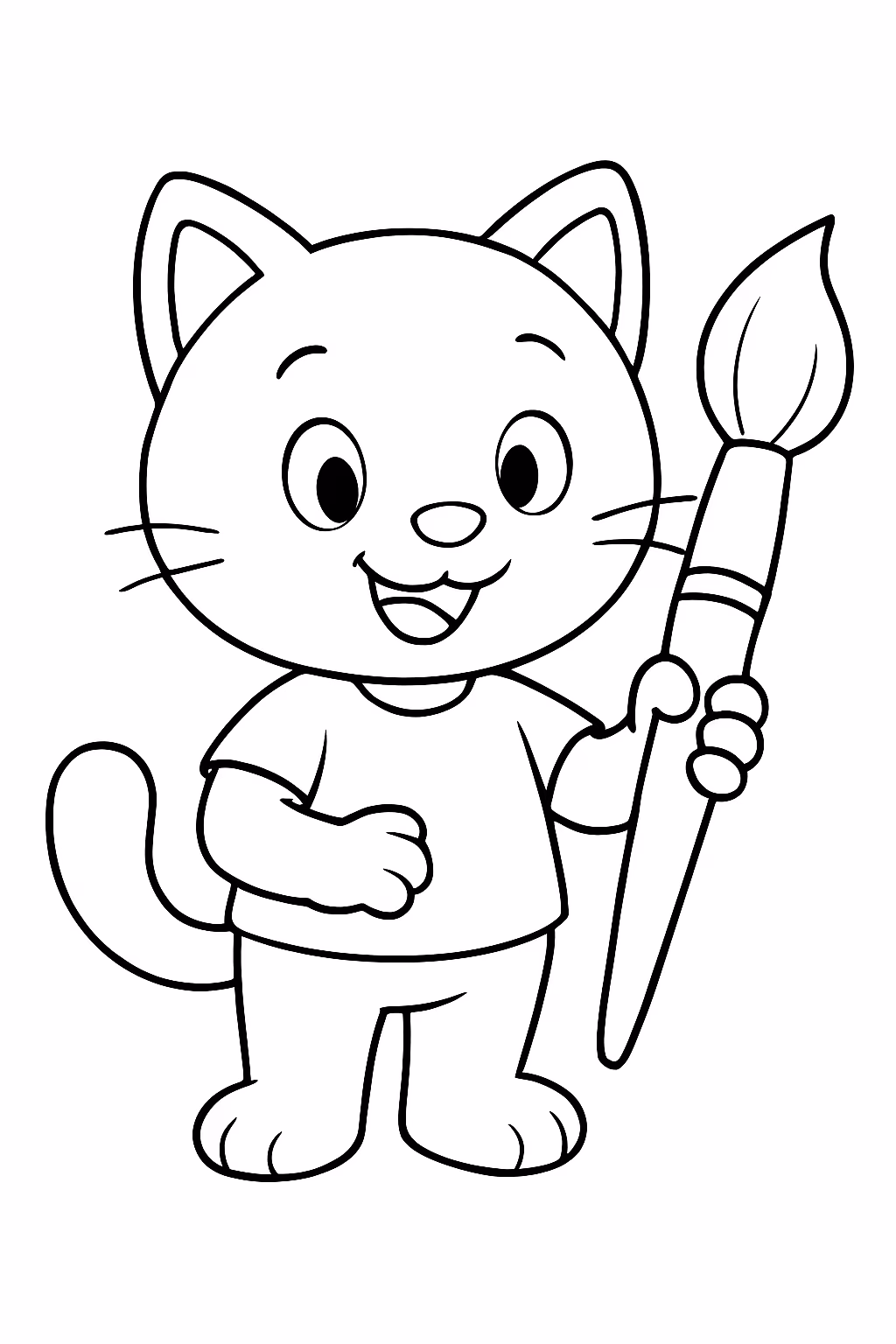 Eu quero pintar para colorir — desenho para imprimir