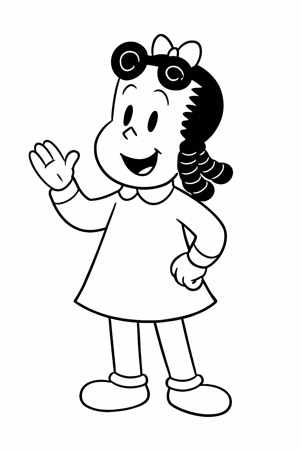 Eu quero um da luluzinha para colorir — desenho para imprimir