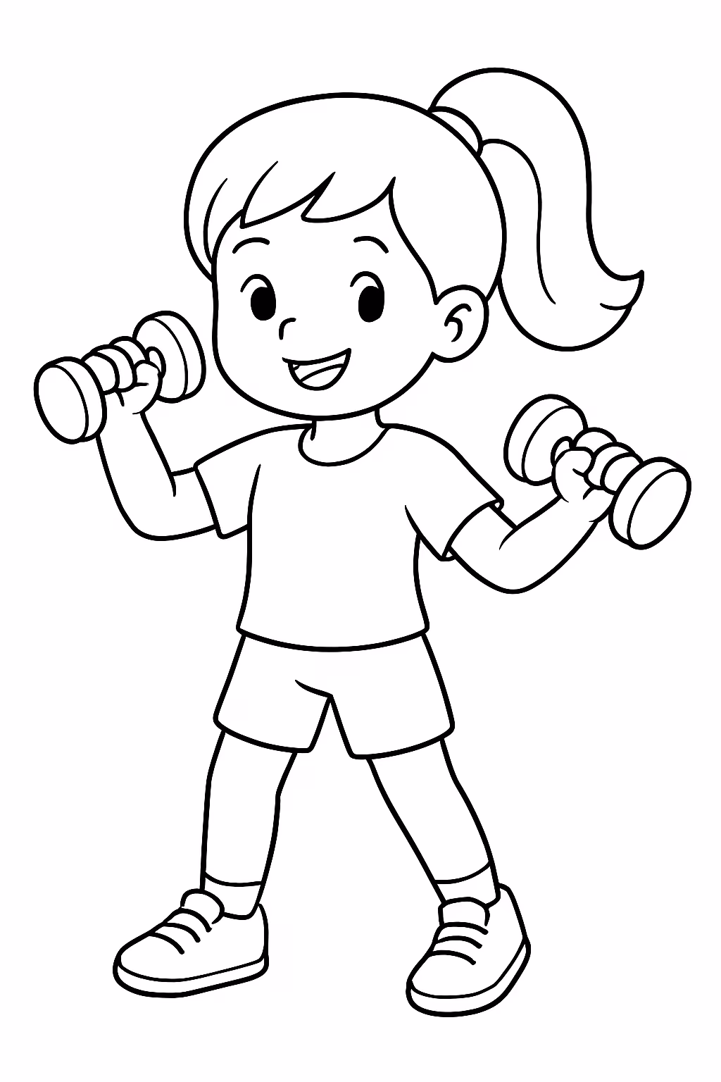 Exercicios para colorir — desenho para imprimir