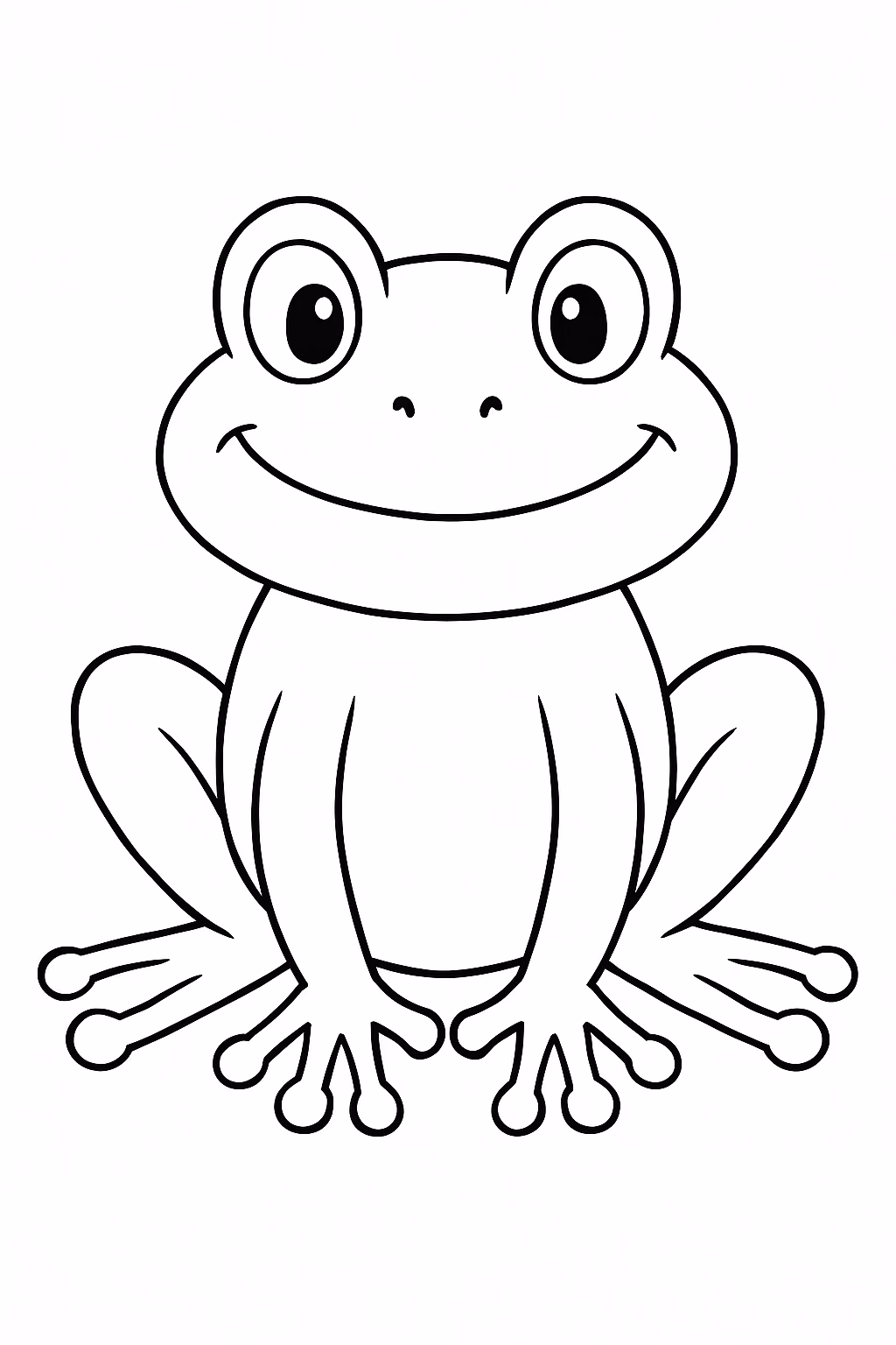 Sapos para colorir — desenho para imprimir