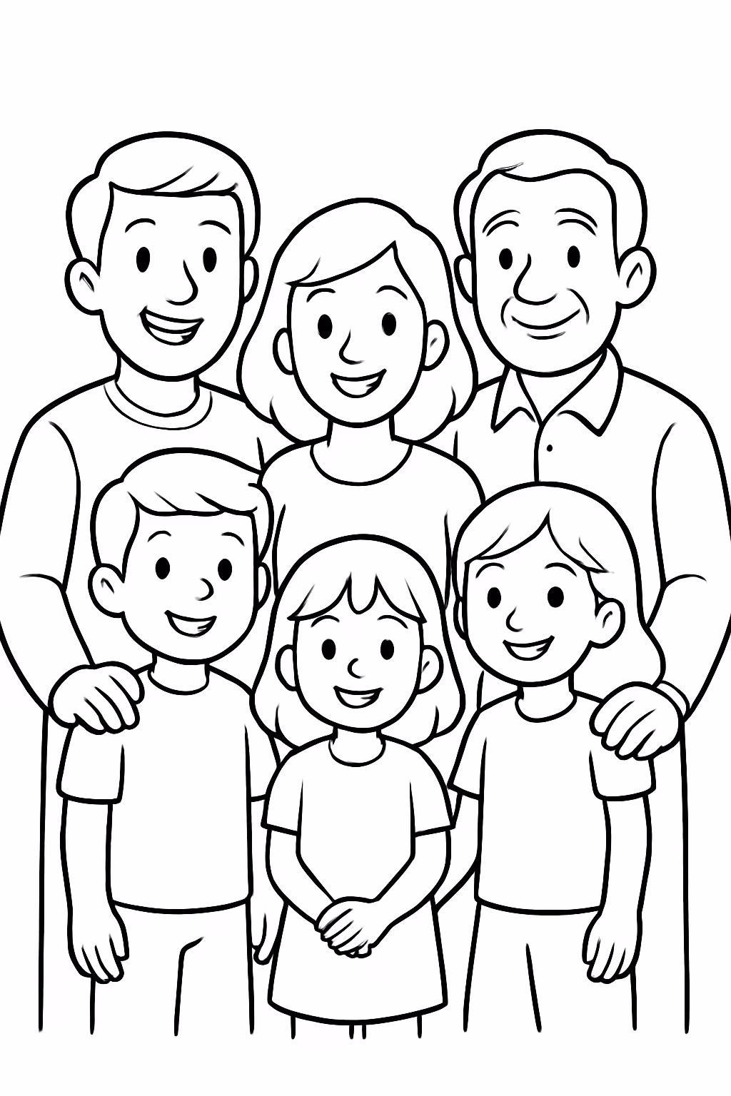 Desenhos de Famílias Numerosas