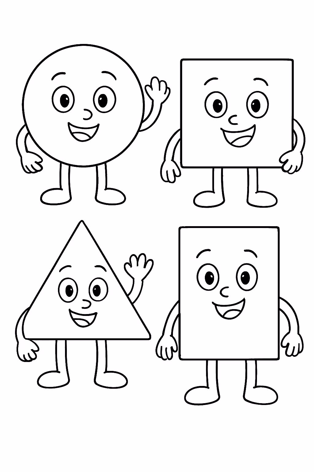 Figuras geometricas para colorir — desenho para imprimir