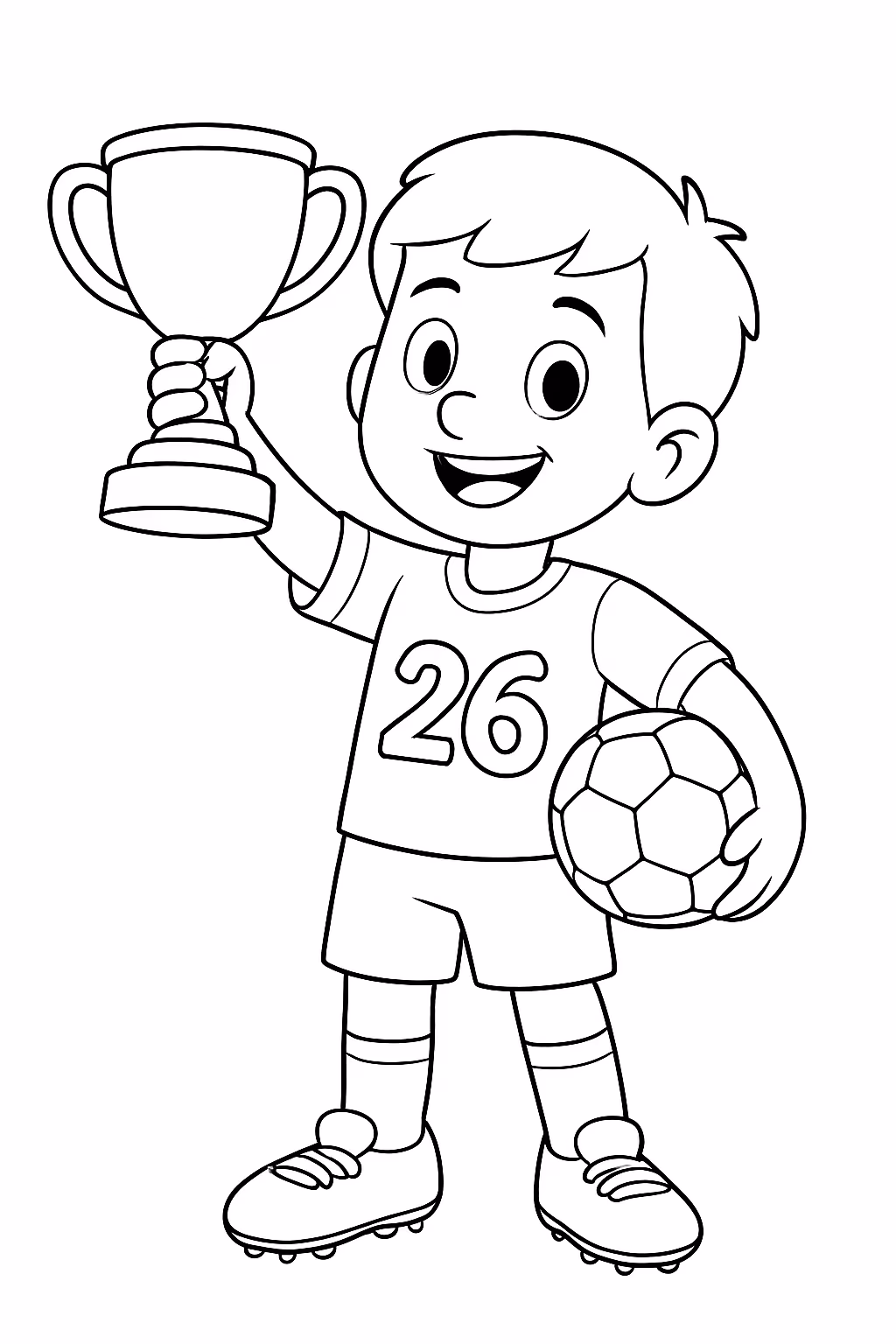 Figurinha da copa do mundo de para colorir — desenho para imprimir