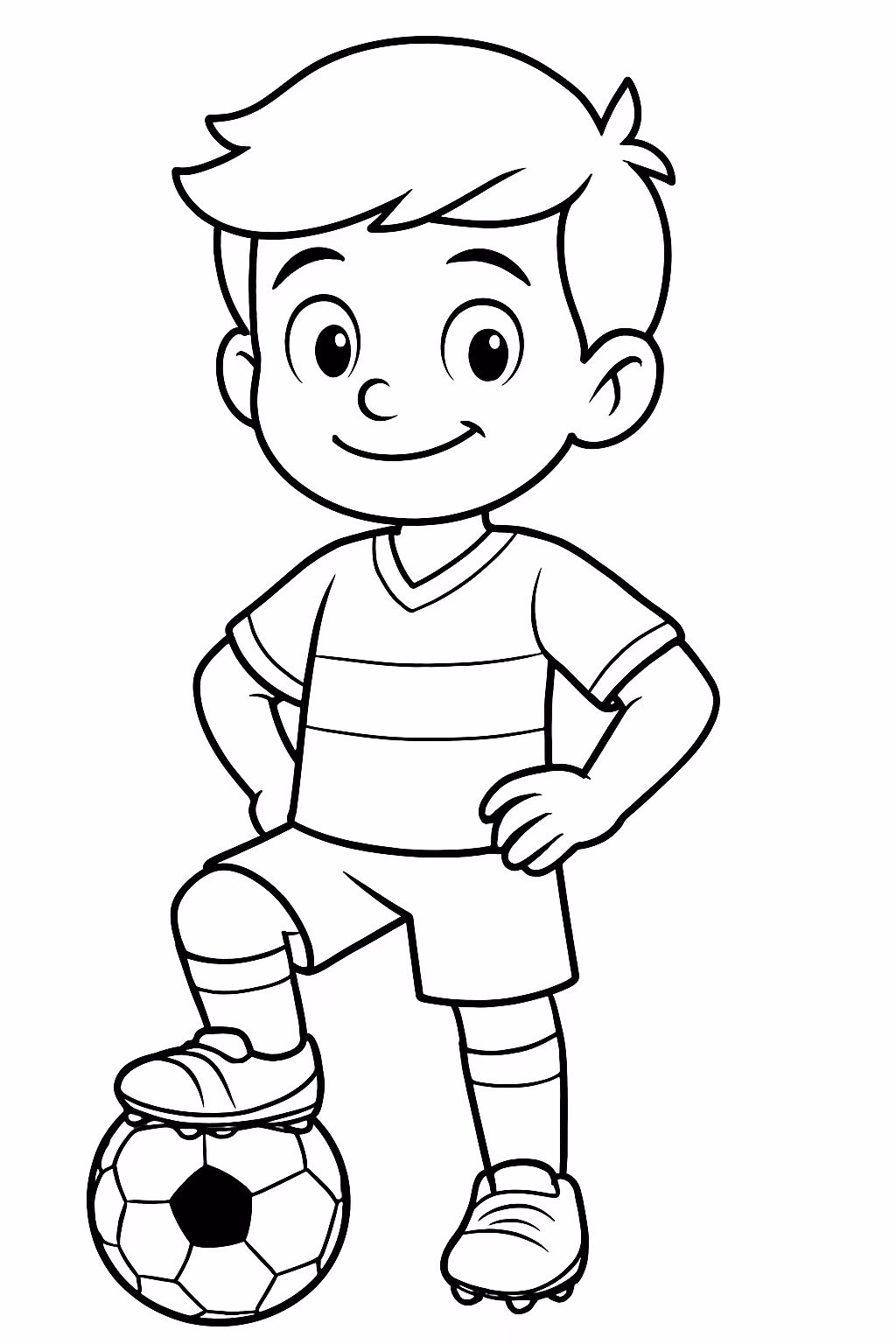 Figurinha de jogador para colorir — desenho para imprimir