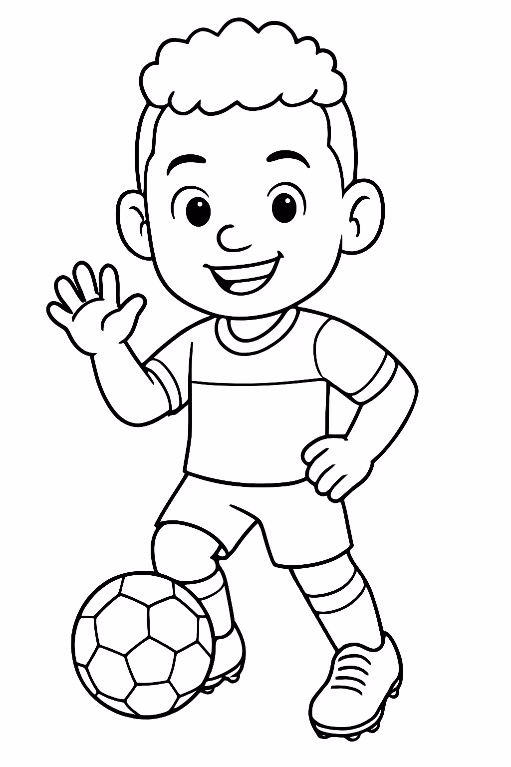 Figurinha do neymar da copa para colorir — desenho para imprimir