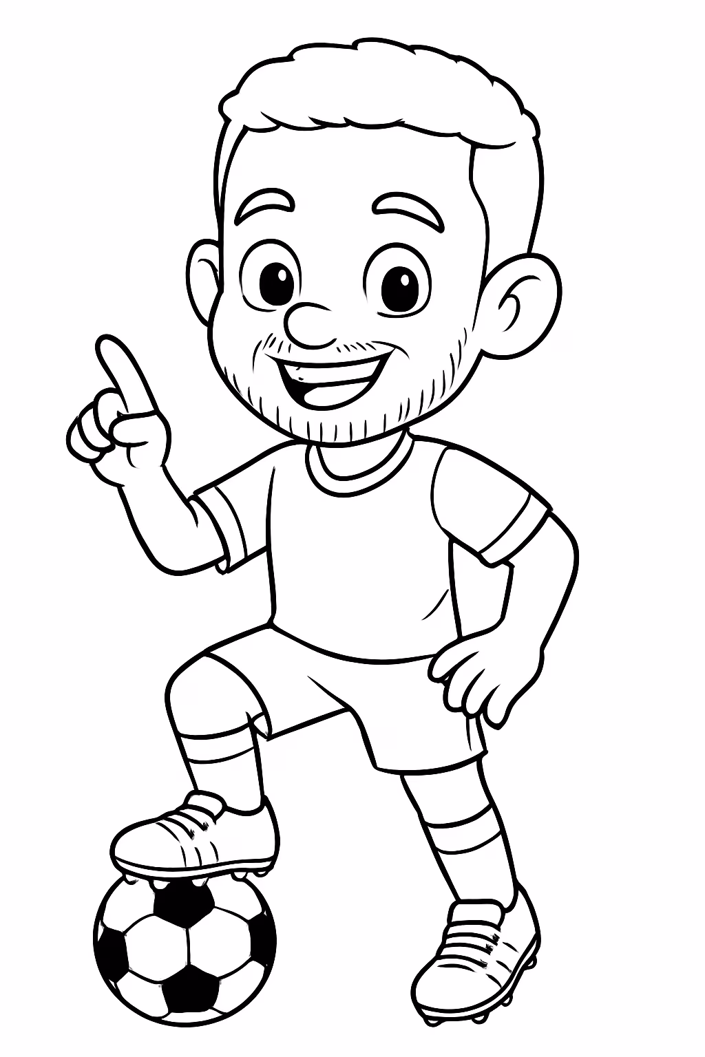 Figurinha neymar para colorir — desenho para imprimir