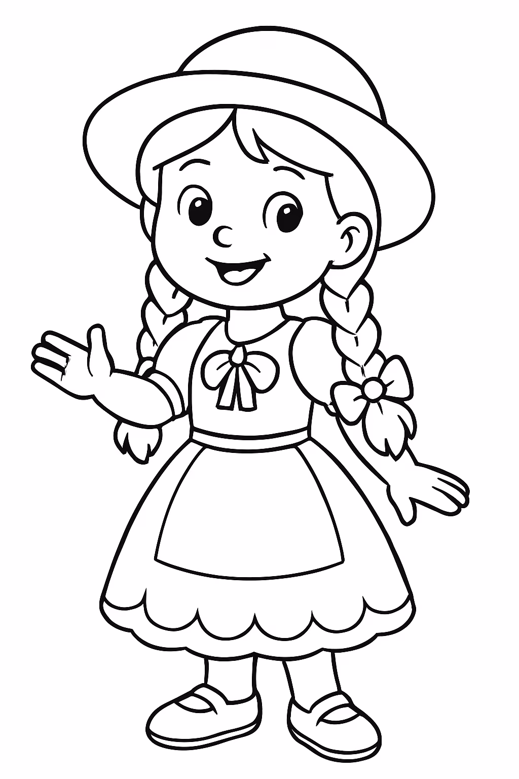 Folclore emilia para colorir — desenho para imprimir