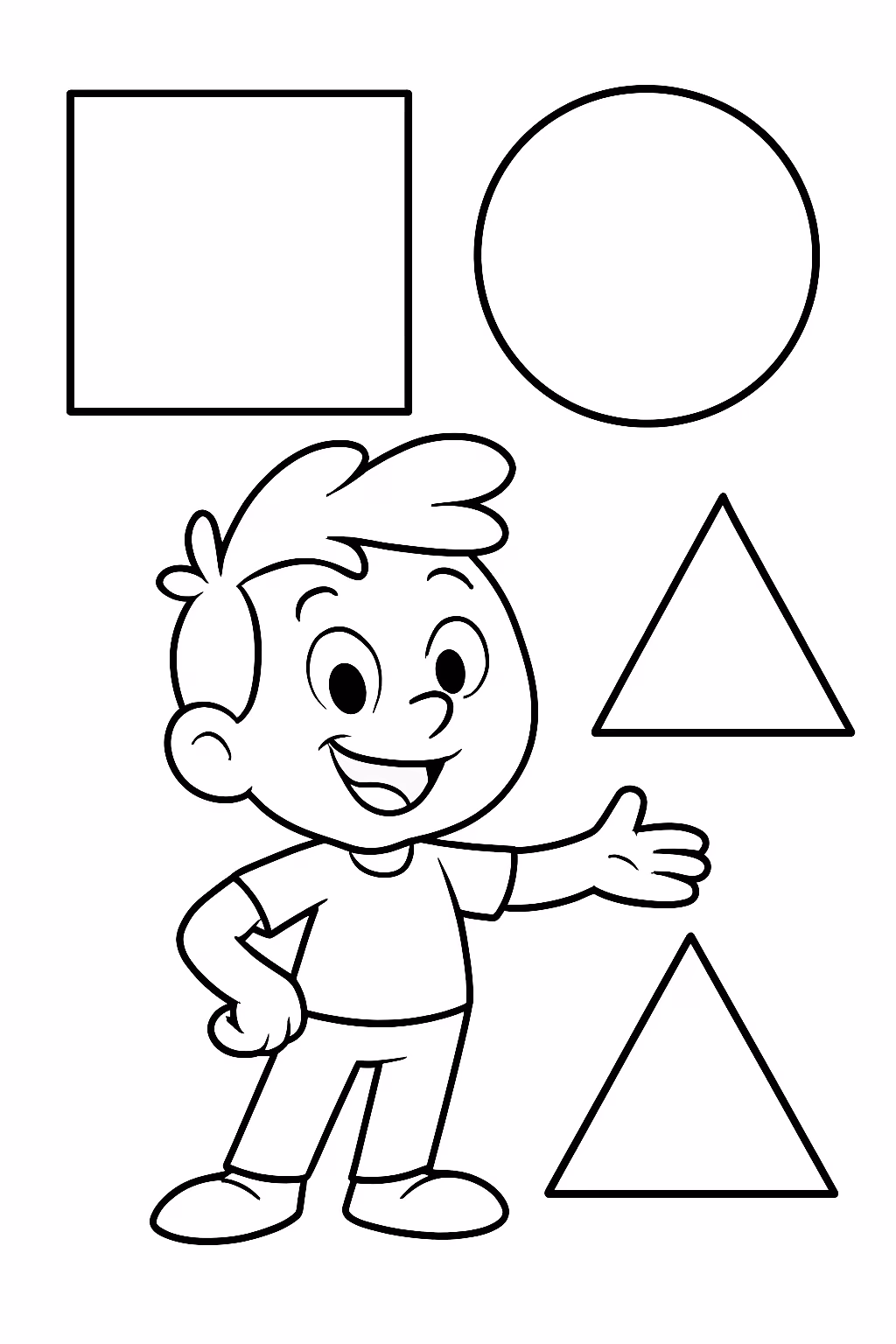 Formas para colorir — desenho para imprimir