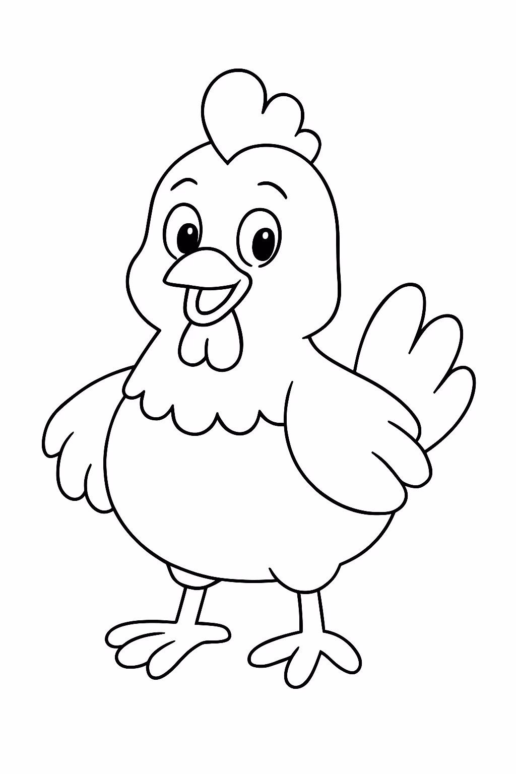 Galinha pin para colorir — desenho para imprimir