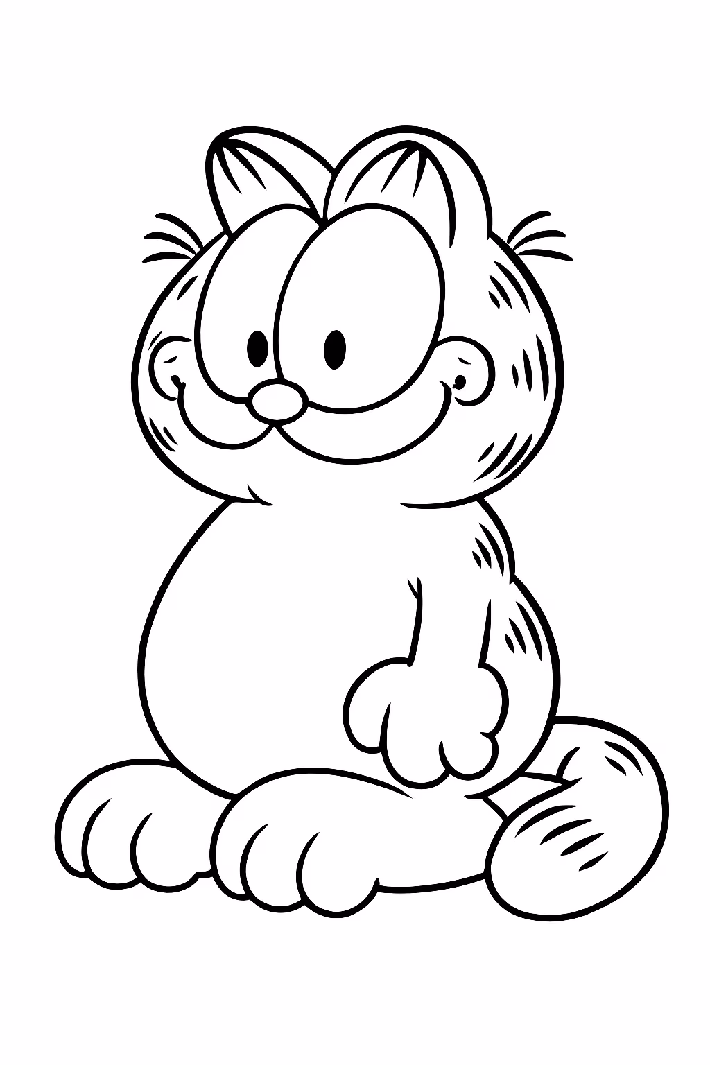 Garfield para colorir — desenho para imprimir