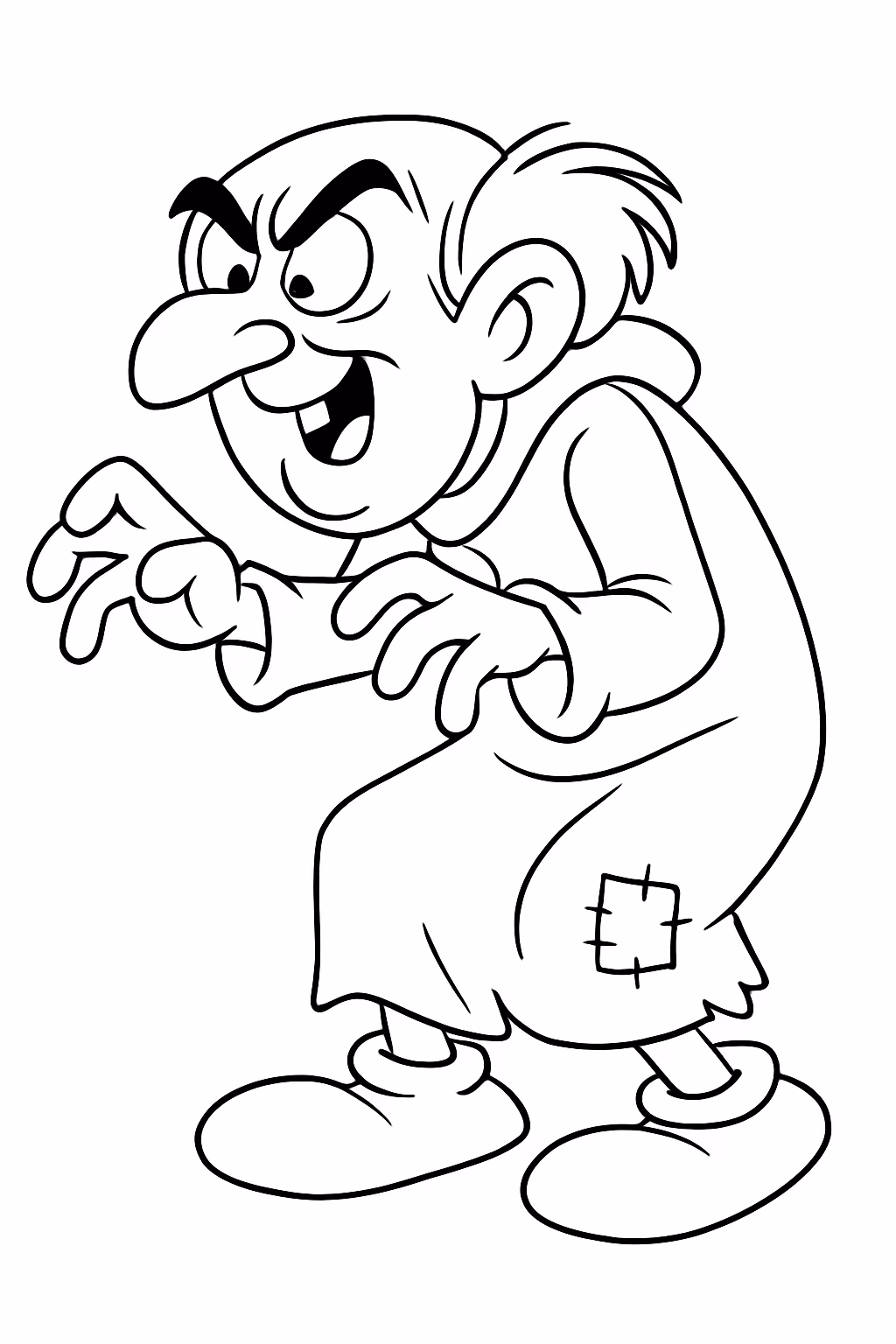 Gargamel para colorir — desenho para imprimir