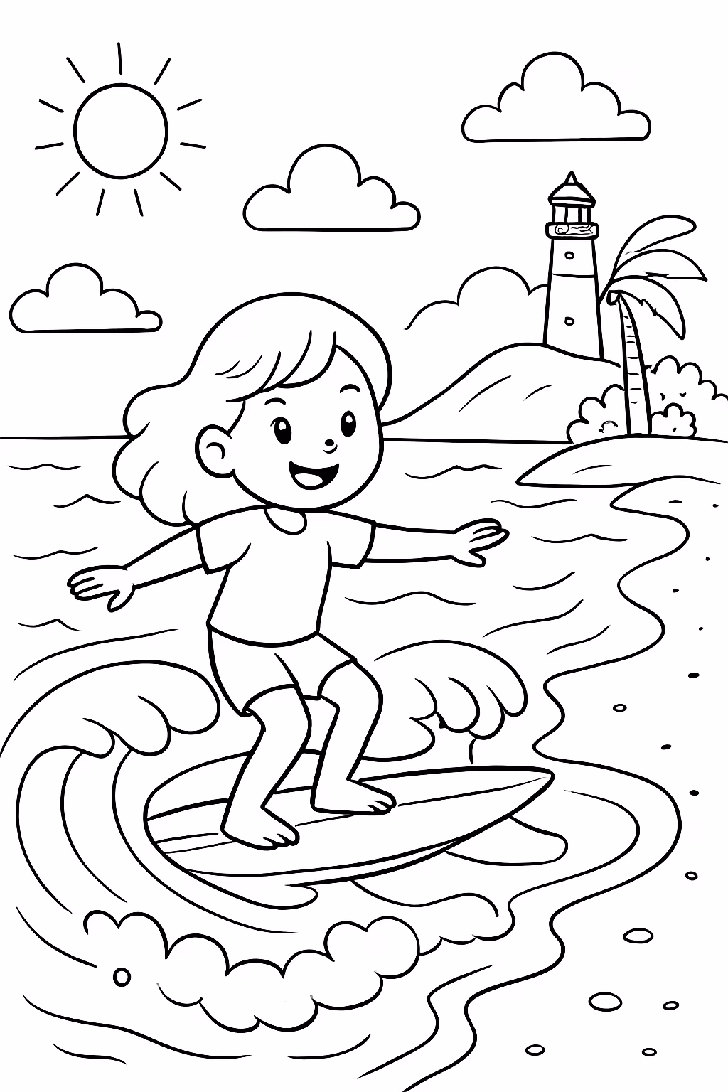 Garopaba para colorir — desenho para imprimir