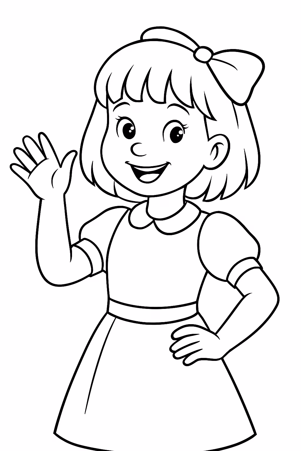 Gere a foto de xuxa para colorir — desenho para imprimir