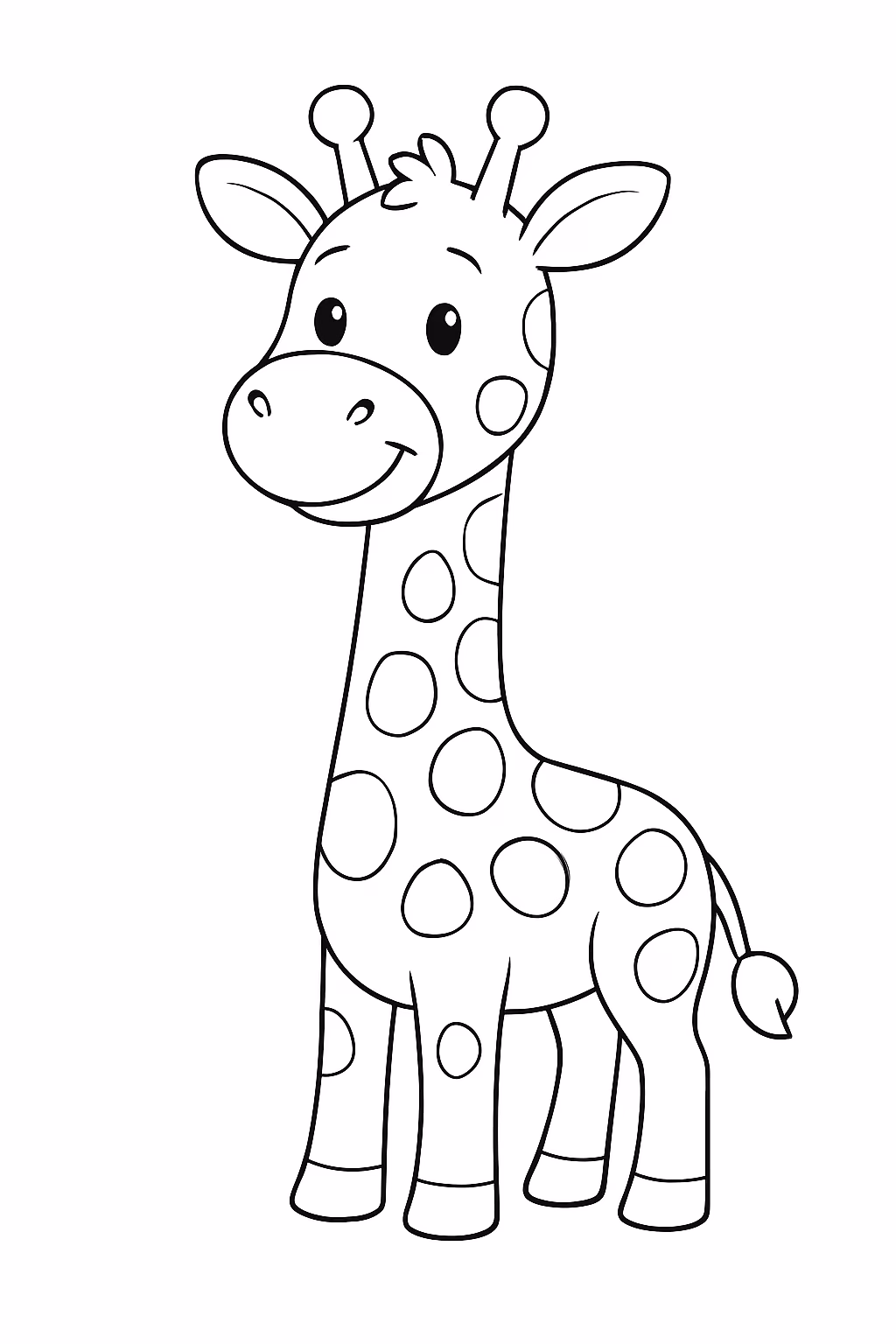 Girafa para colorir — desenho para imprimir