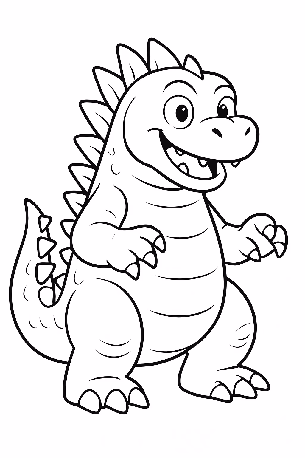 Godzila para colorir — desenho para imprimir