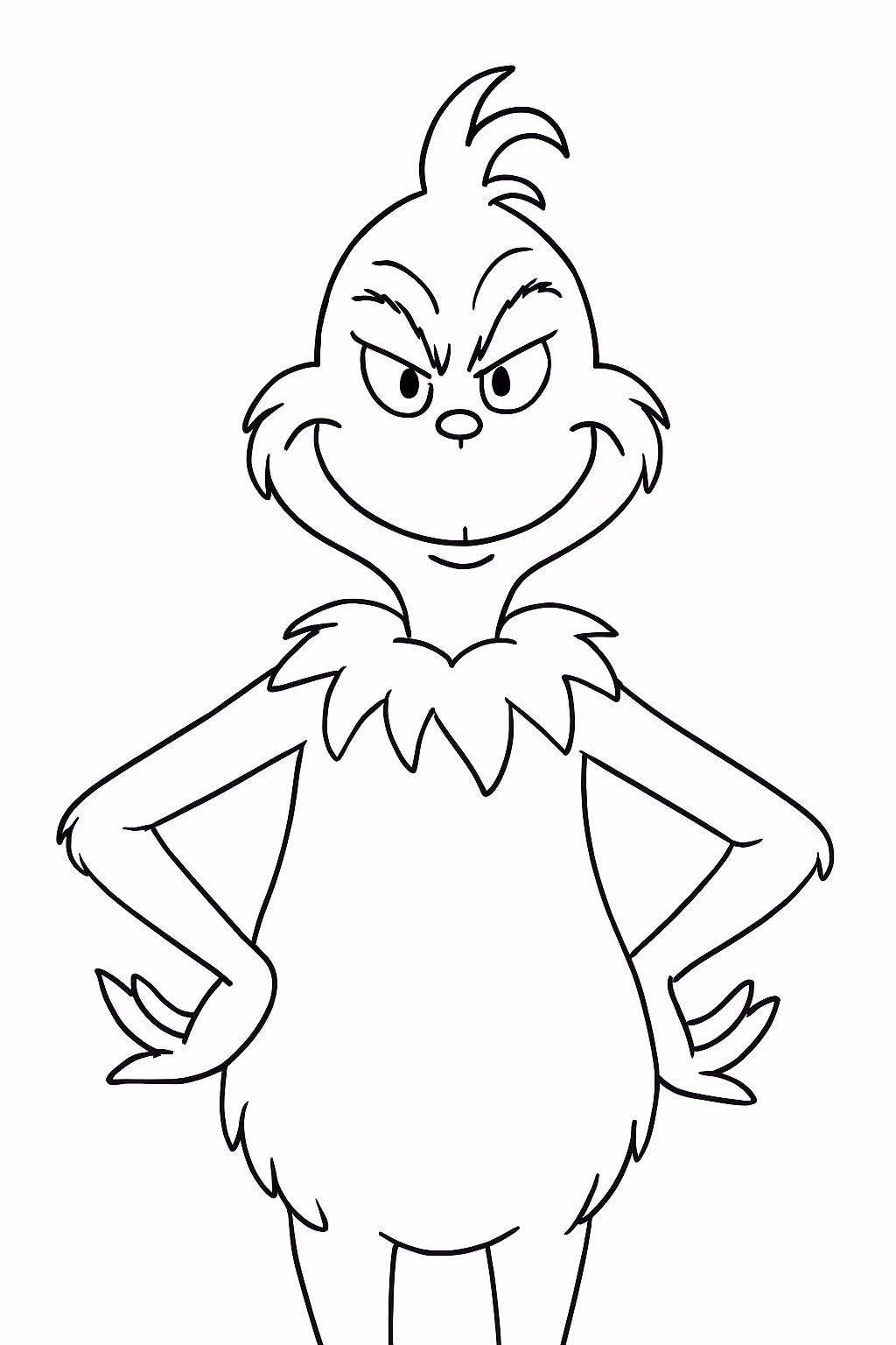 Grinch para colorir — desenho para imprimir