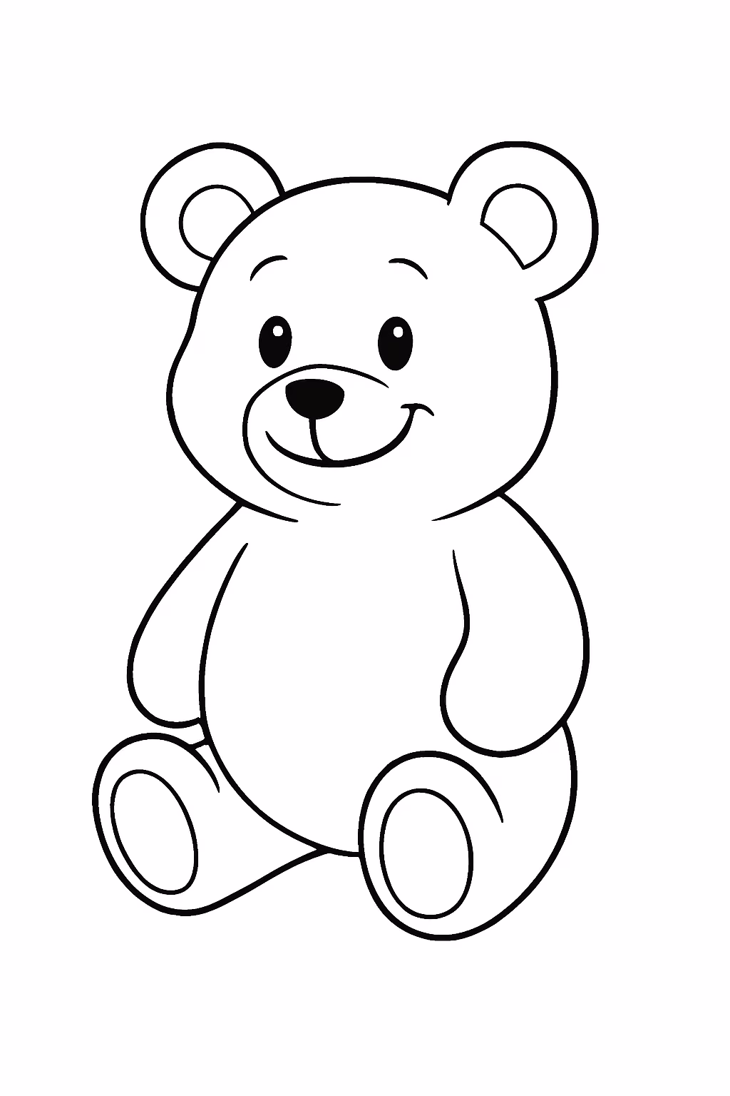 Gummy bear para colorir — desenho para imprimir