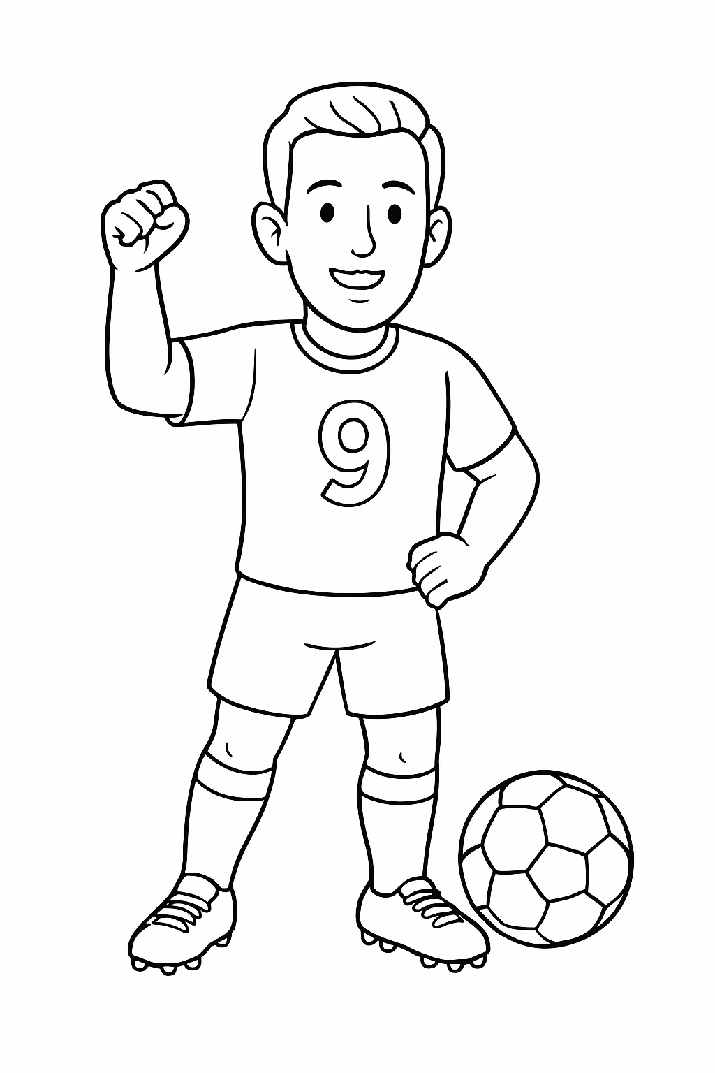 Harry kane para colorir — desenho para imprimir