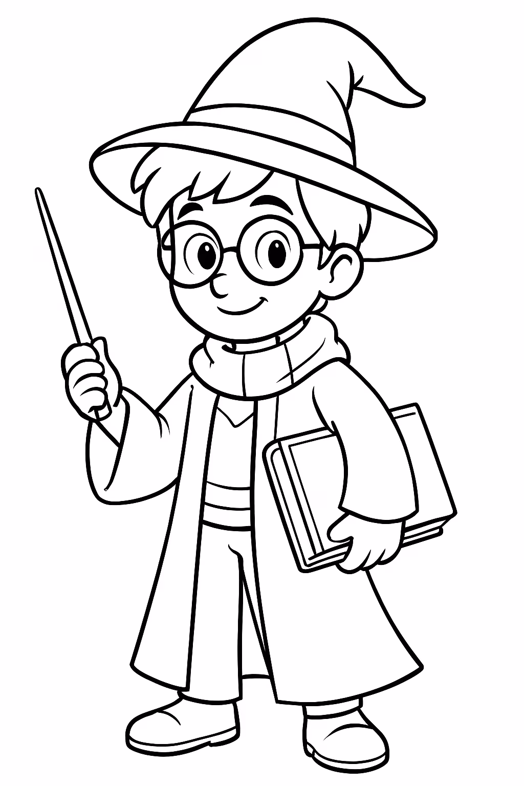 Harry potter para colorir — desenho para imprimir