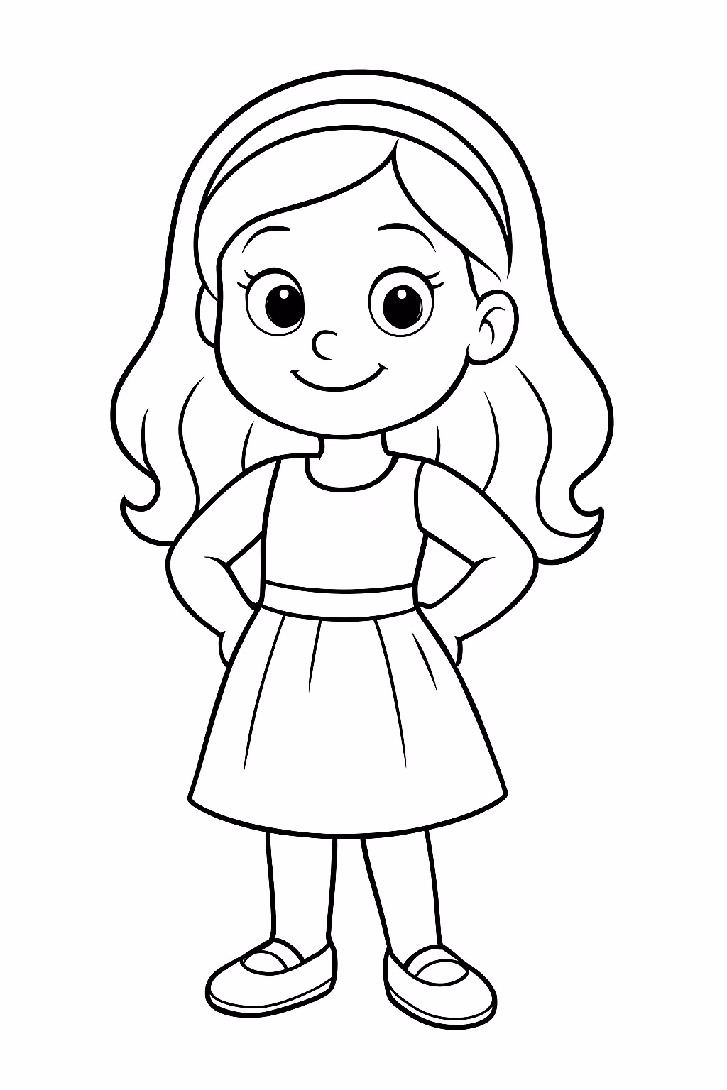 Hellena para colorir — desenho para imprimir