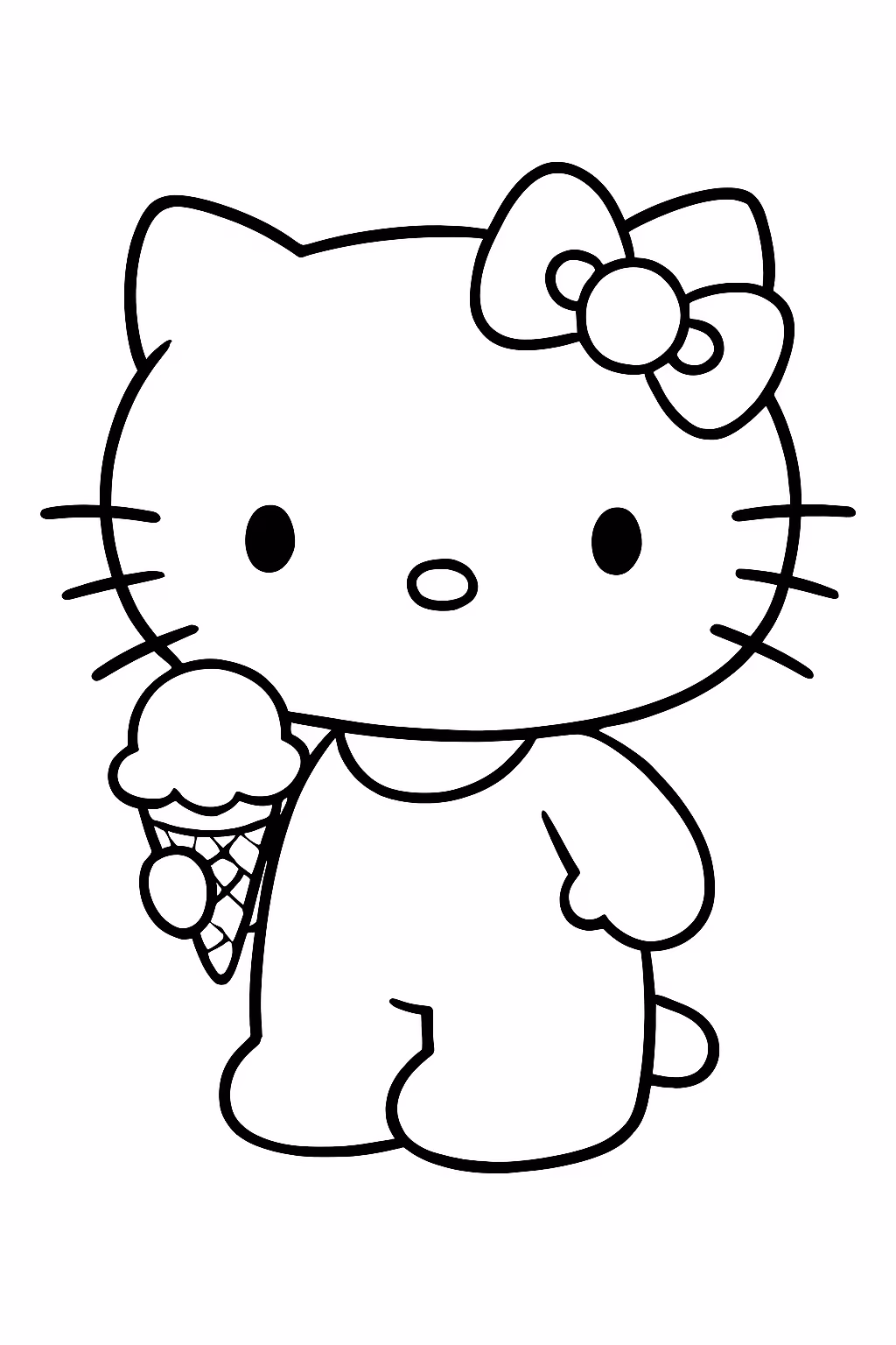 Hello kitty com assas para colorir — desenho para imprimir
