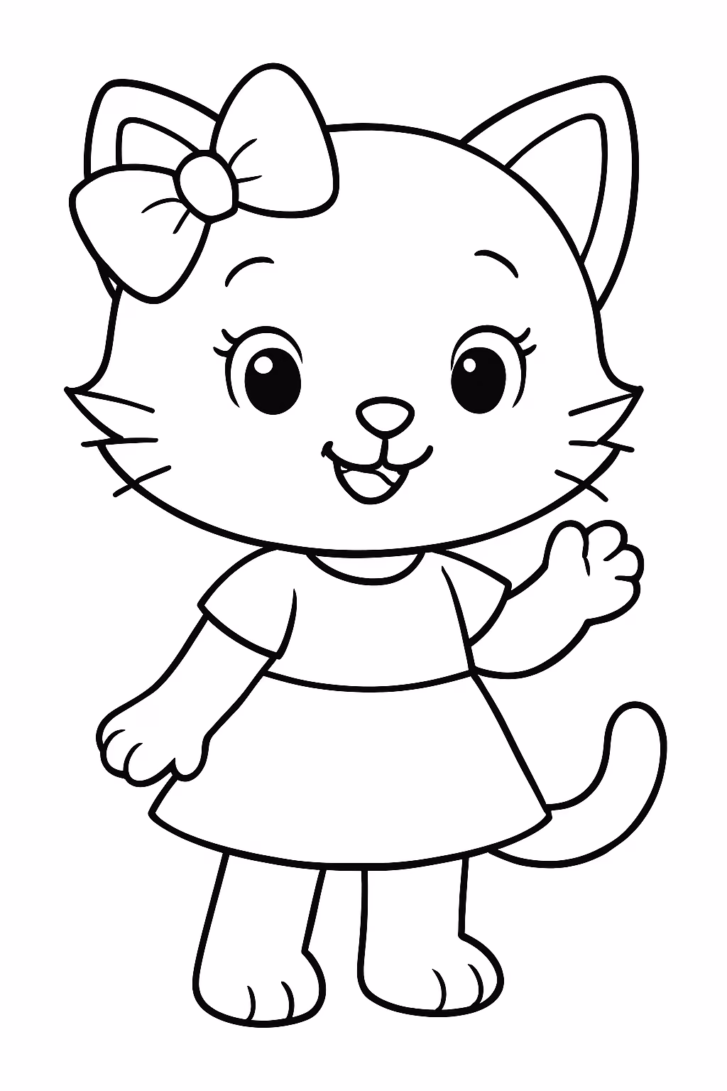 Helo kiti para colorir — desenho para imprimir