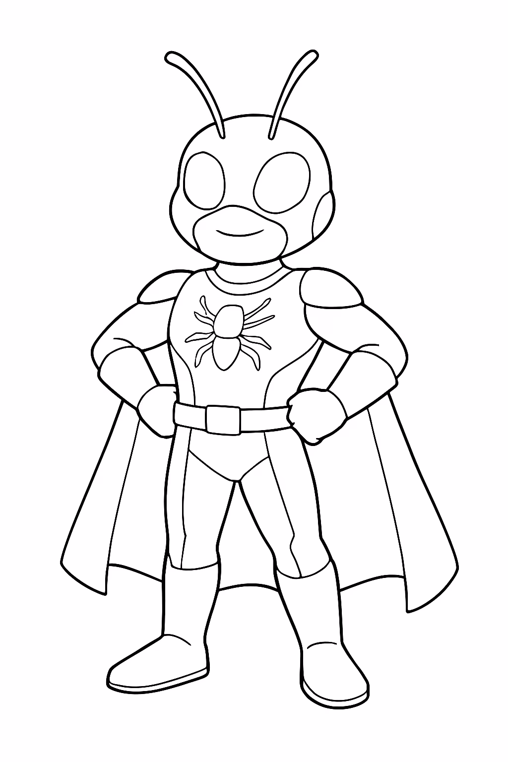 Homem formiga dos vingadores para colorir — desenho para imprimir