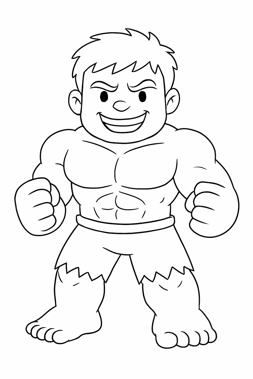 Hulk para colorir — desenho para imprimir