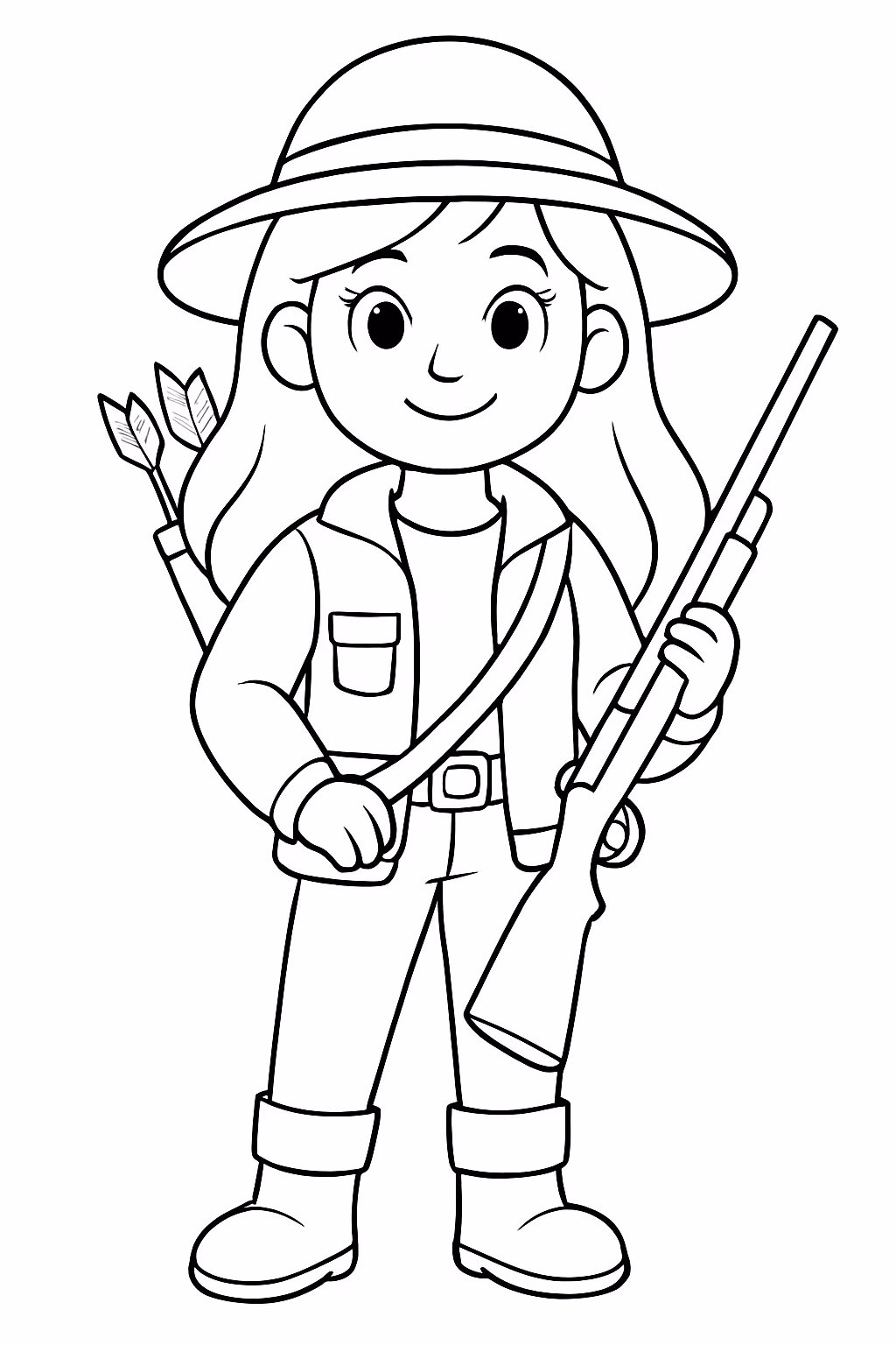 Huntrix para colorir — desenho para imprimir