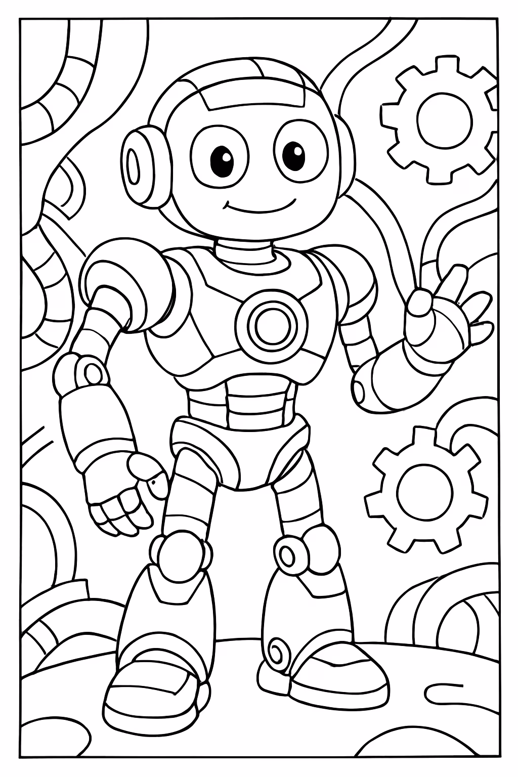 Imagens biomecanicas para colorir — desenho para imprimir