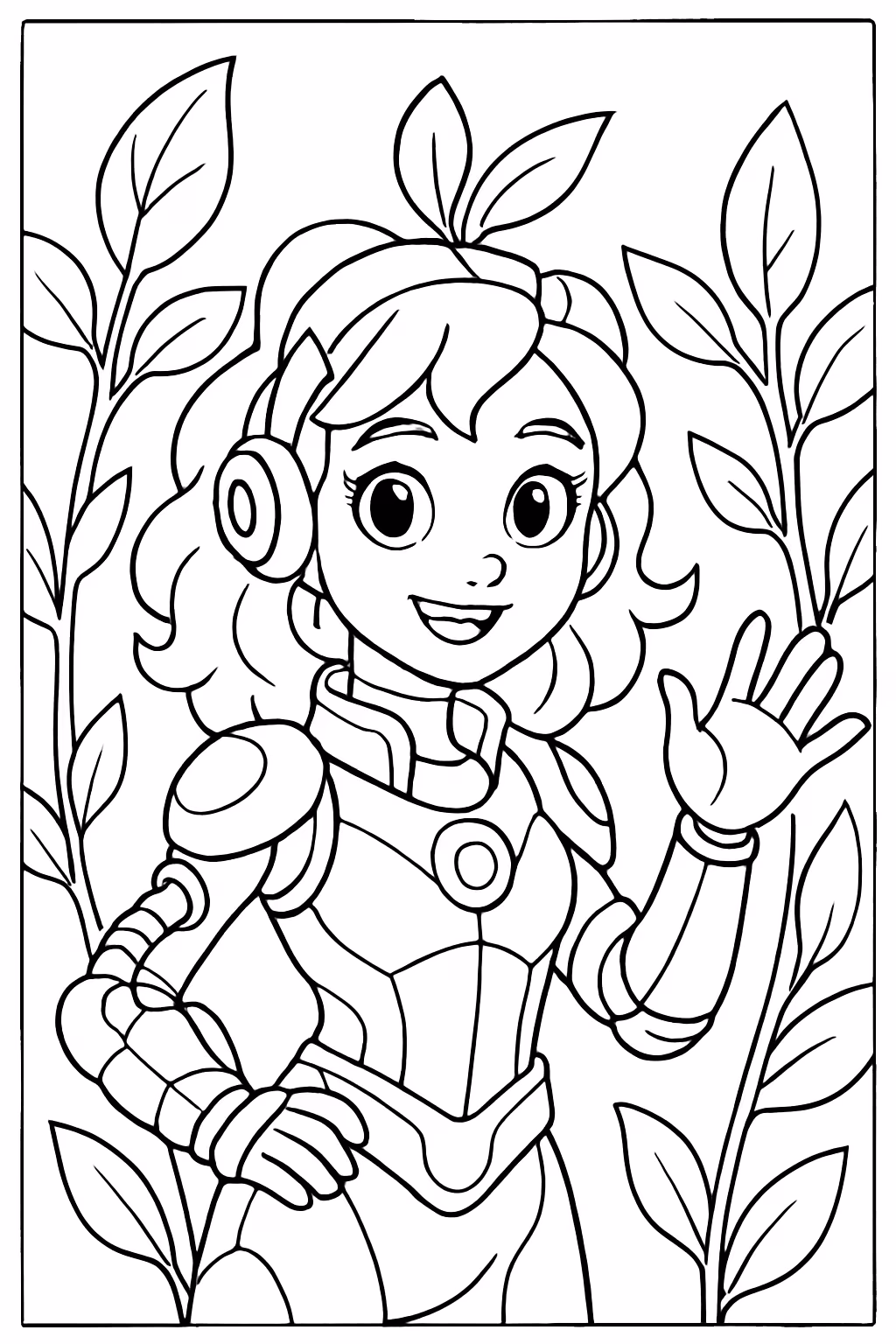 Imagens biopunk para colorir — desenho para imprimir