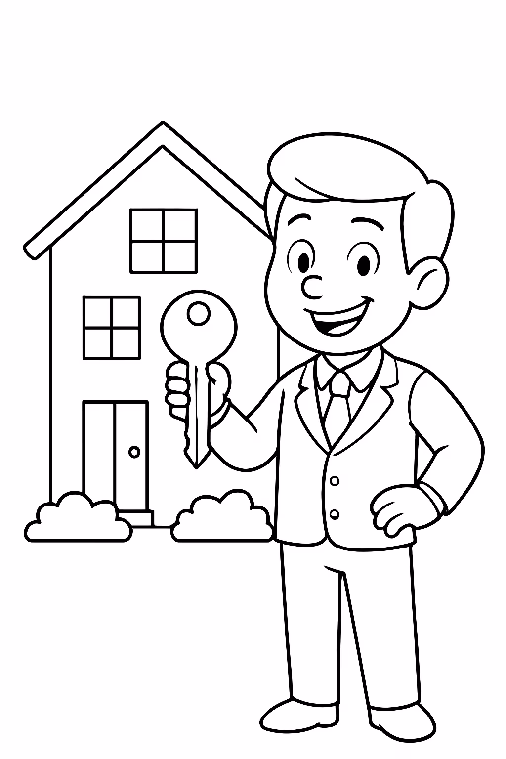 Imobiliaria larevi para colorir — desenho para imprimir