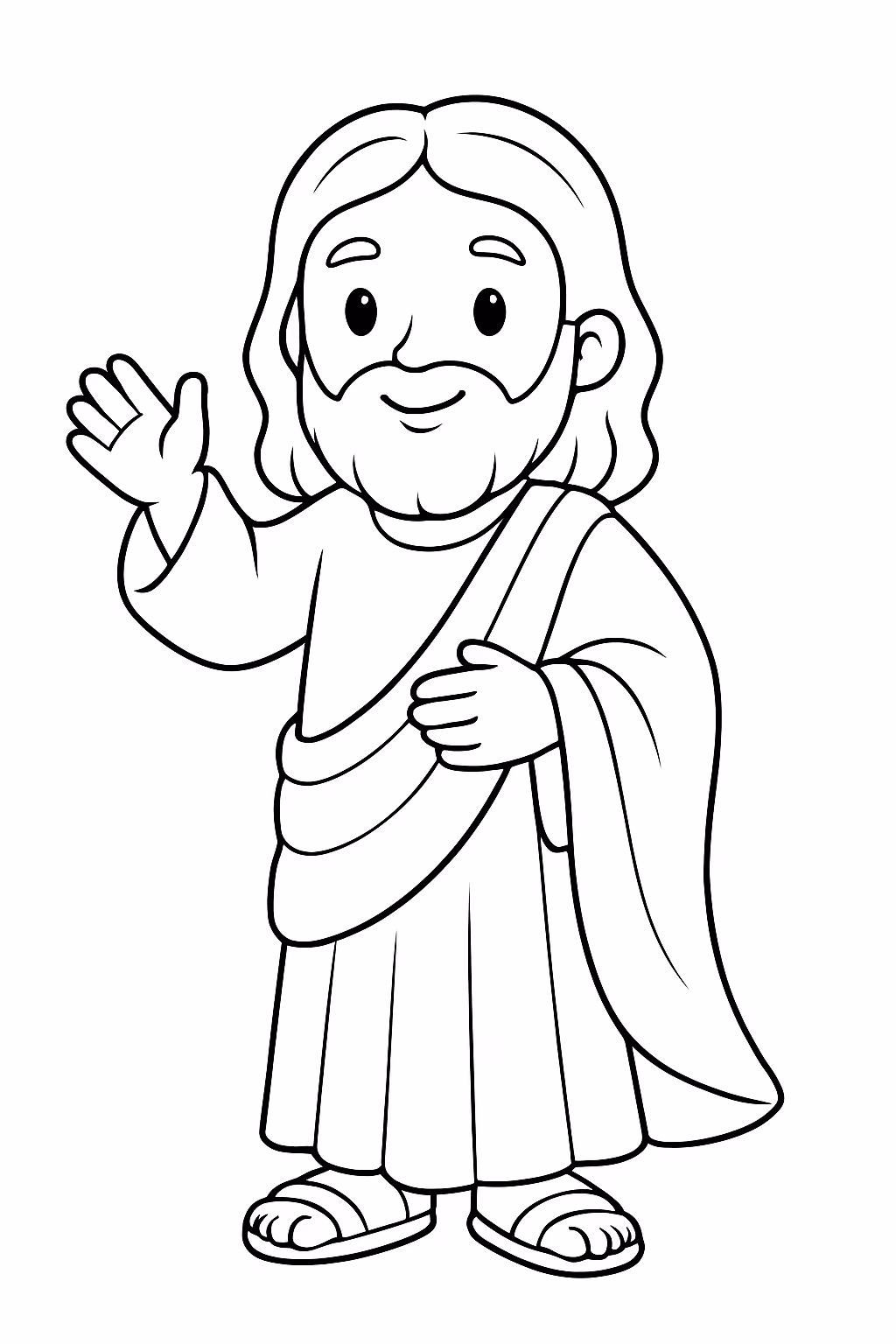 Jejus para colorir — desenho para imprimir