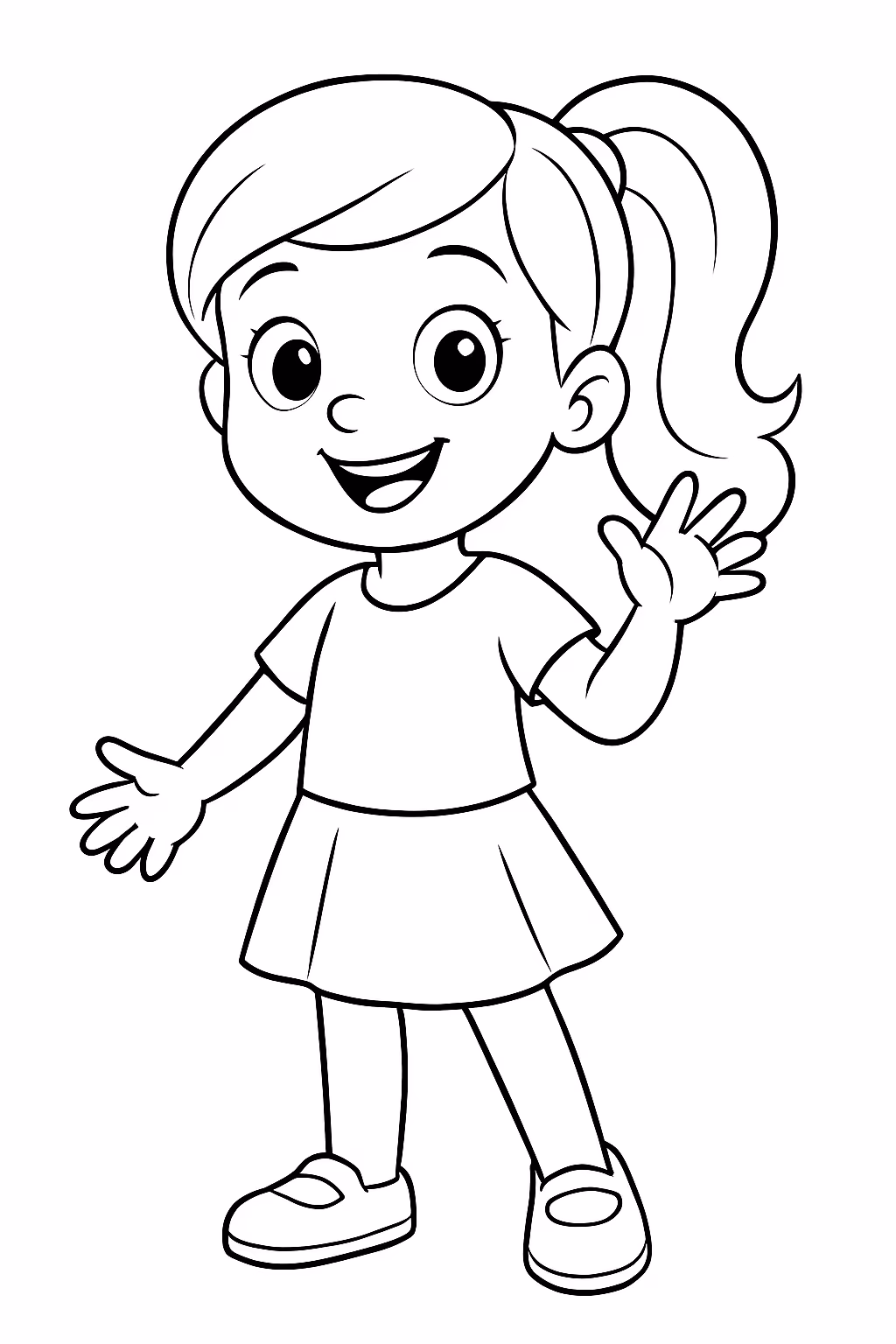 Jhennifer para colorir — desenho para imprimir