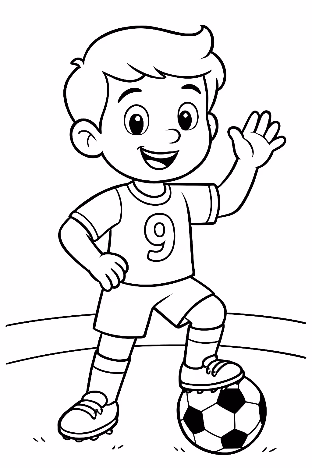 Jogador estevao para colorir — desenho para imprimir